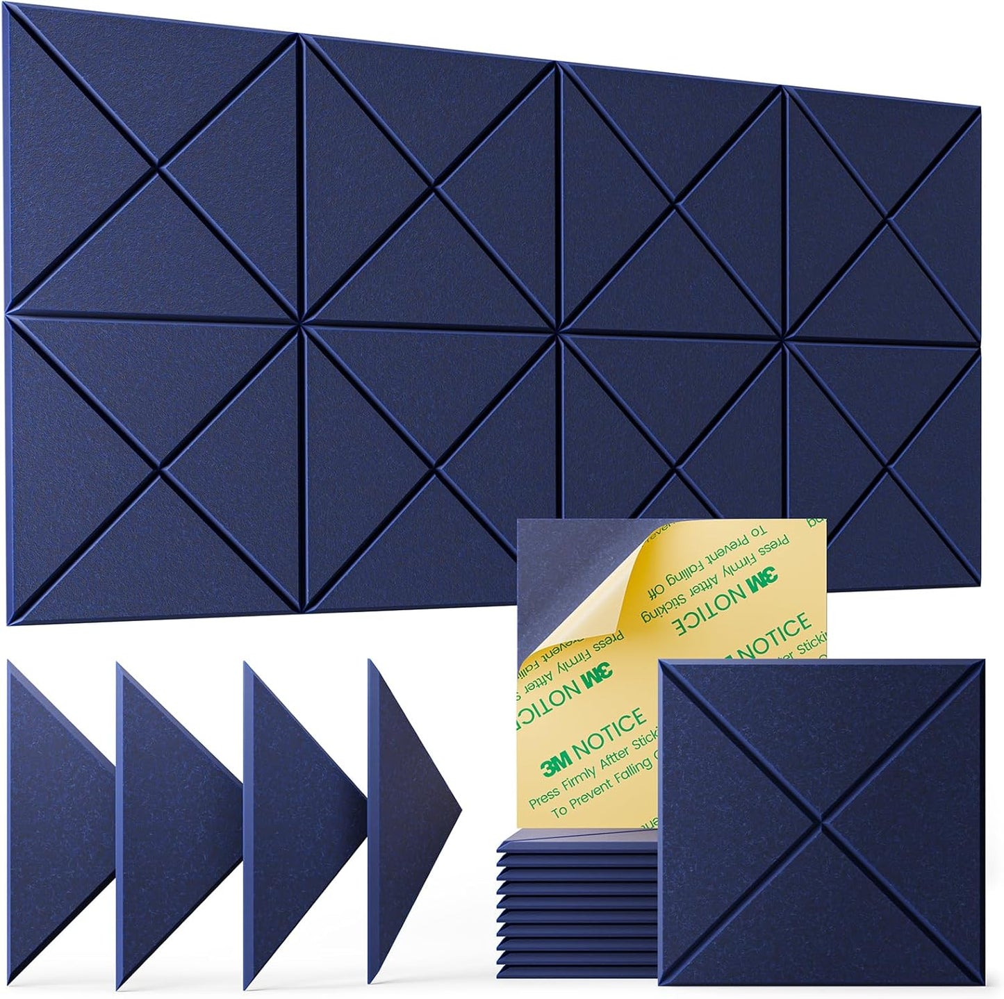 HEMRLY 12 Pack Acoustic Panels for Soundproofing and Clarity