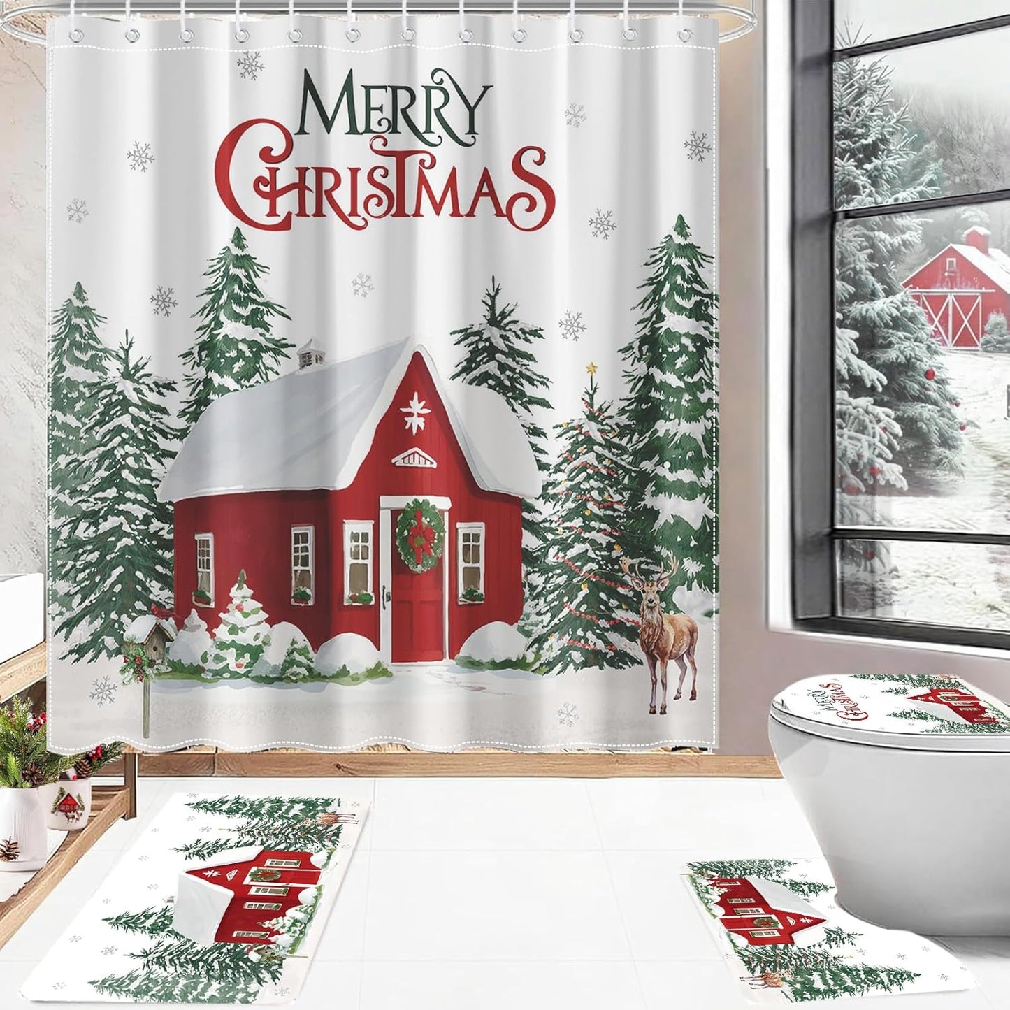 Winter Wonderland Bathroom Set by Lindameler