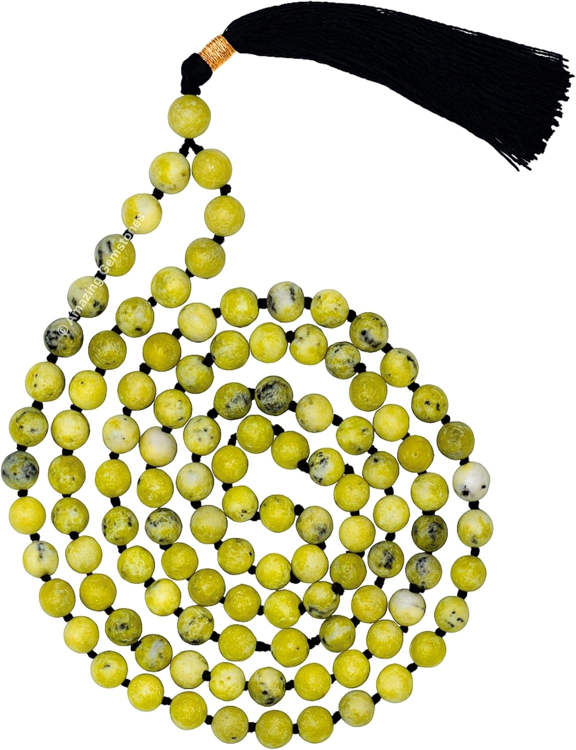 Authentic Gemstone Crystal Mala Beads for Meditation Practice