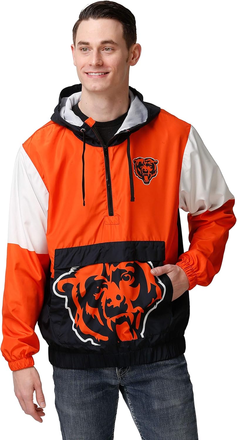 FOCO NFL Team Logo Warm-up Windbreaker for Ultimate Comfort