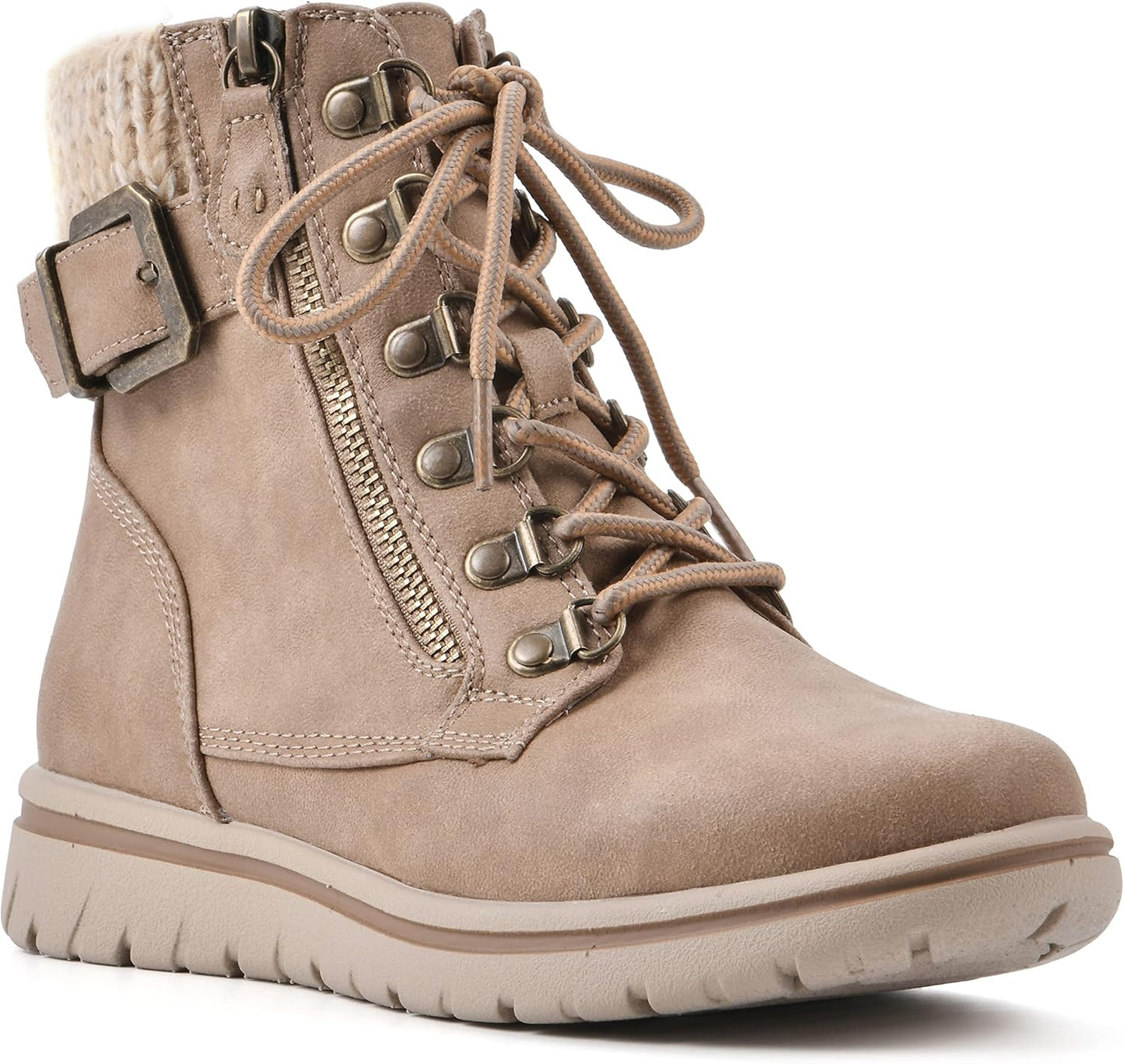 CLIFFS BY WHITE MOUNTAIN Women's Hearty Cushioned Lace-Up Boot