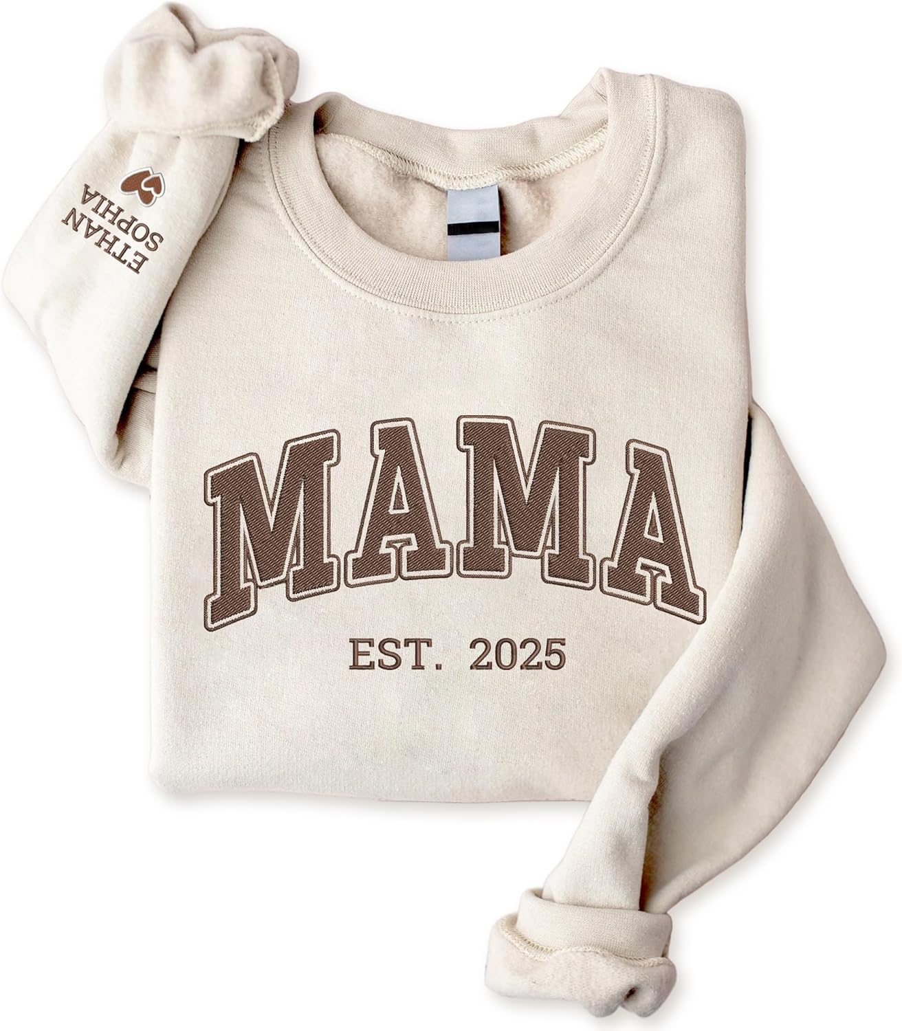 Customized Mom Sweatshirt with Kids' Names - Perfect Gift!