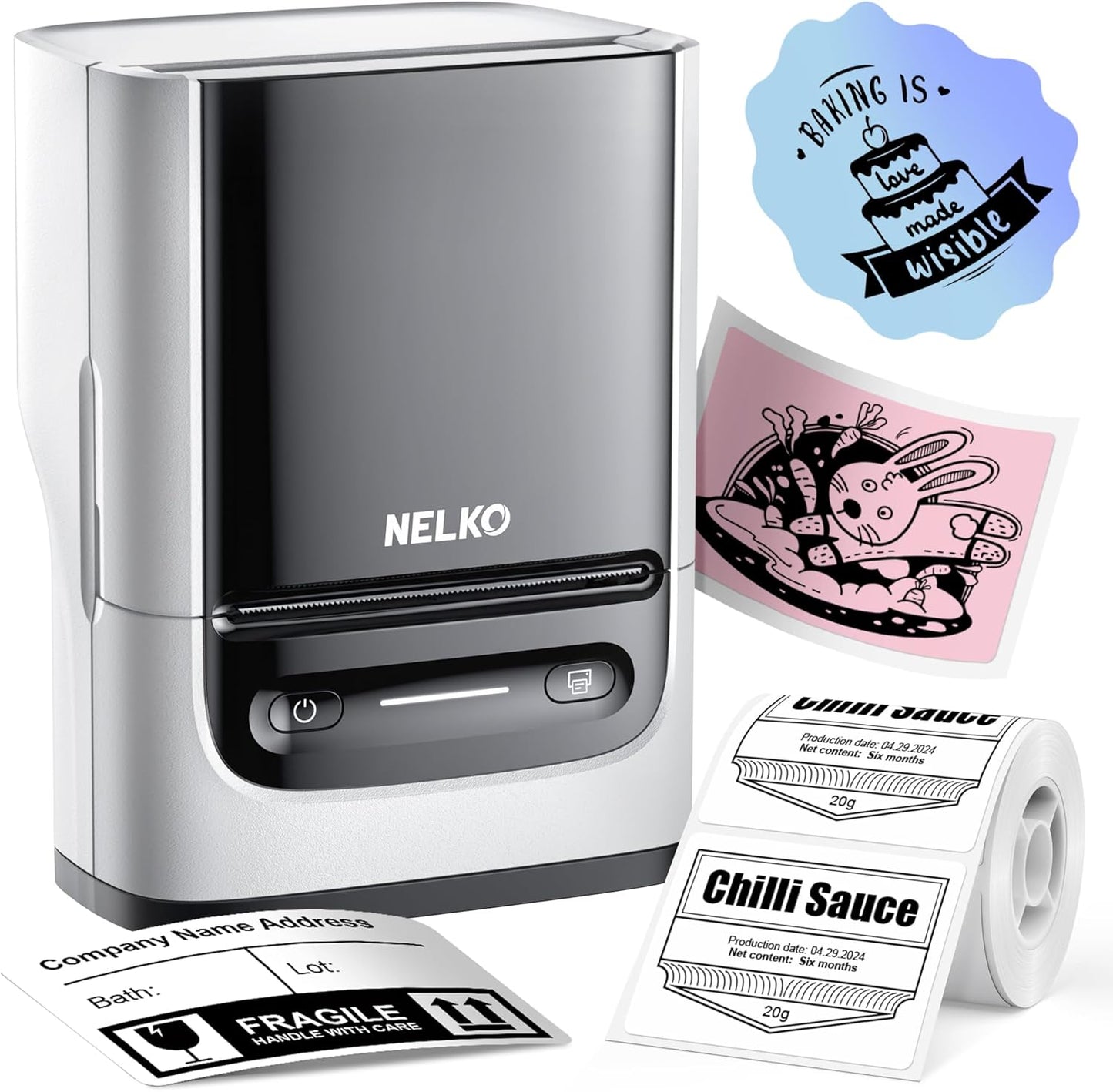 Nelko PM220 Bluetooth Label Printer - Print with Ease!