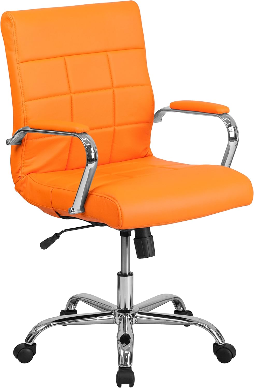 Vibrant Mid-Back Orange Executive Chair
