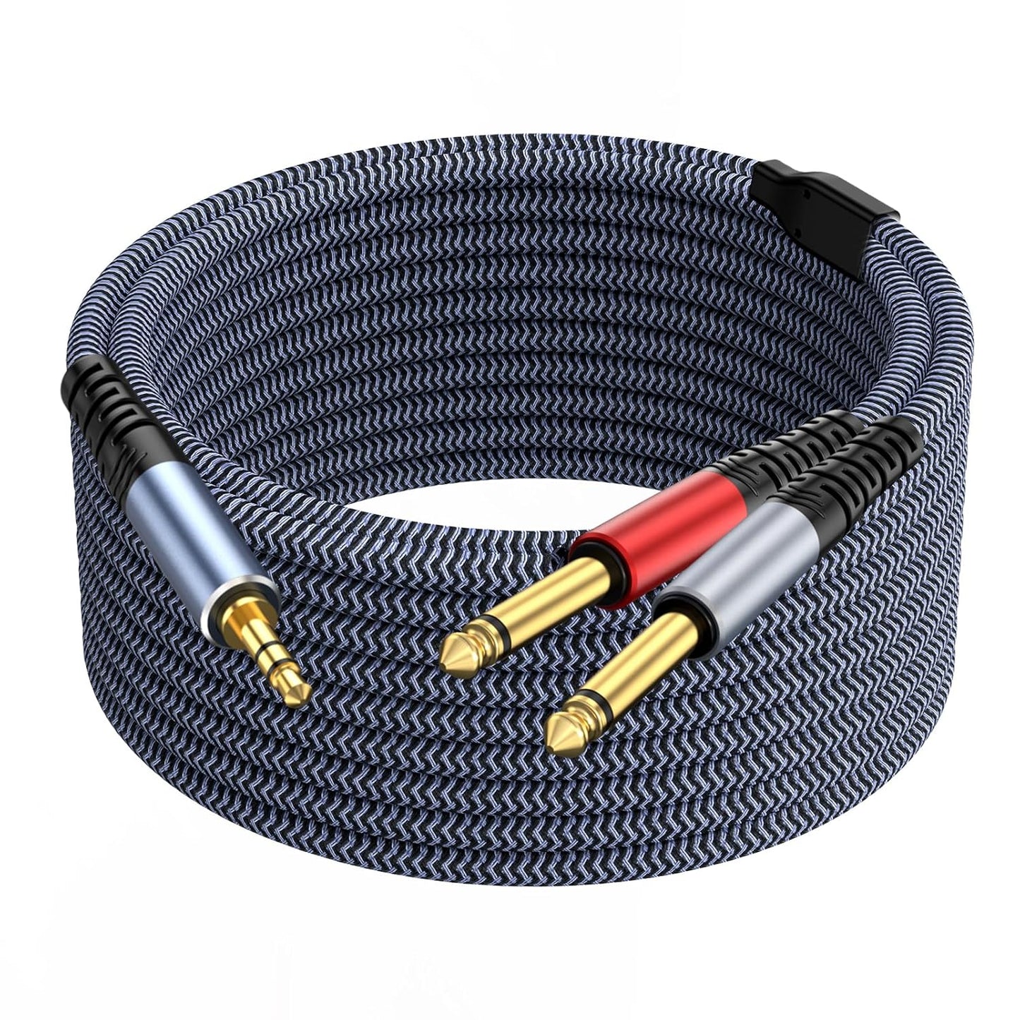 1/8 Stereo to Dual 1/4 Mono Cable 50ft for Superior Sound