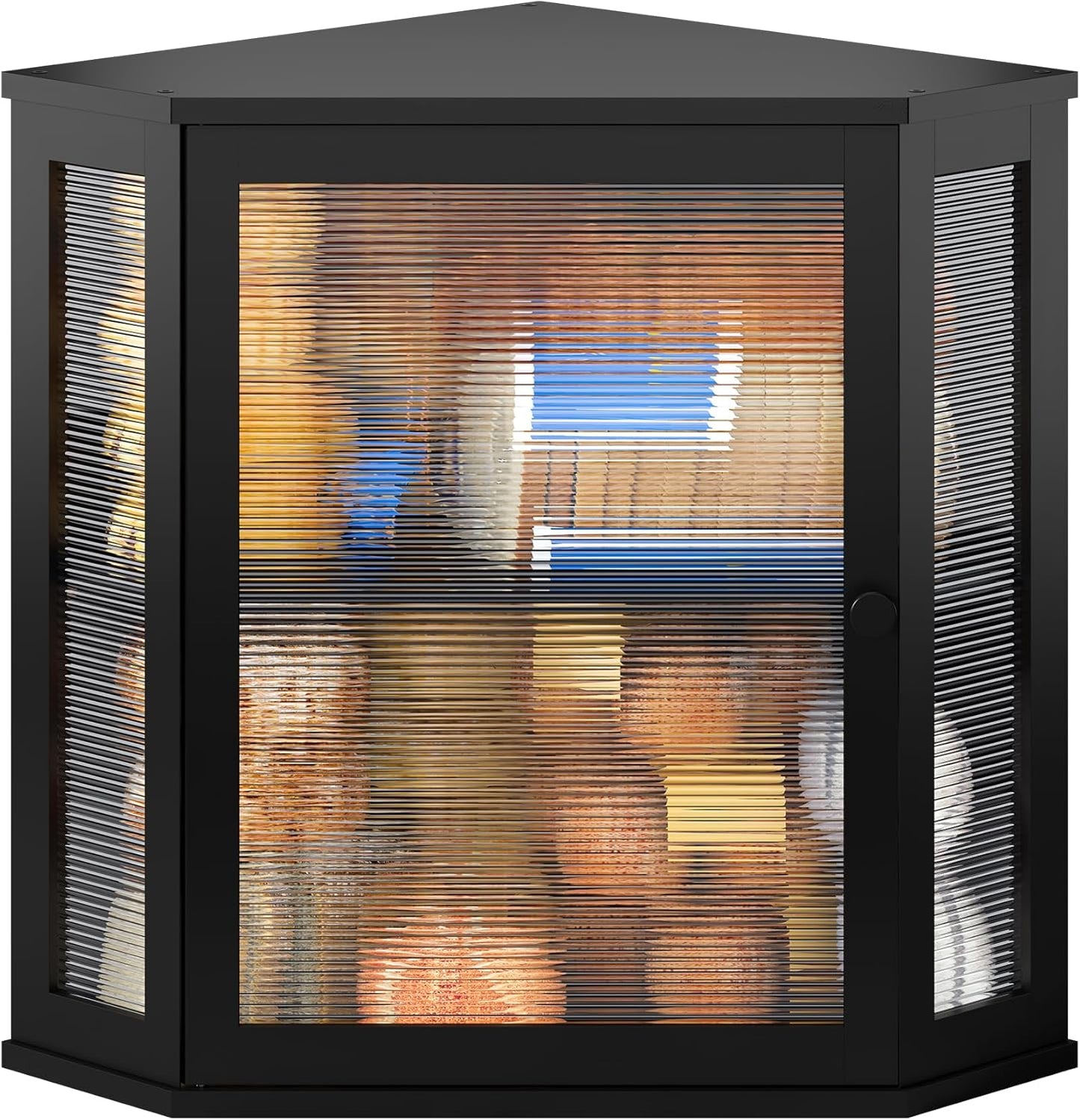 BMOSU Corner Bread Box for Kitchen Countertop - Large Capacity