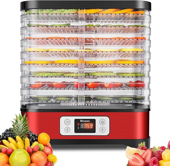 8-Tray Food Dehydrator Machine for Jerky and Fruits - 2023