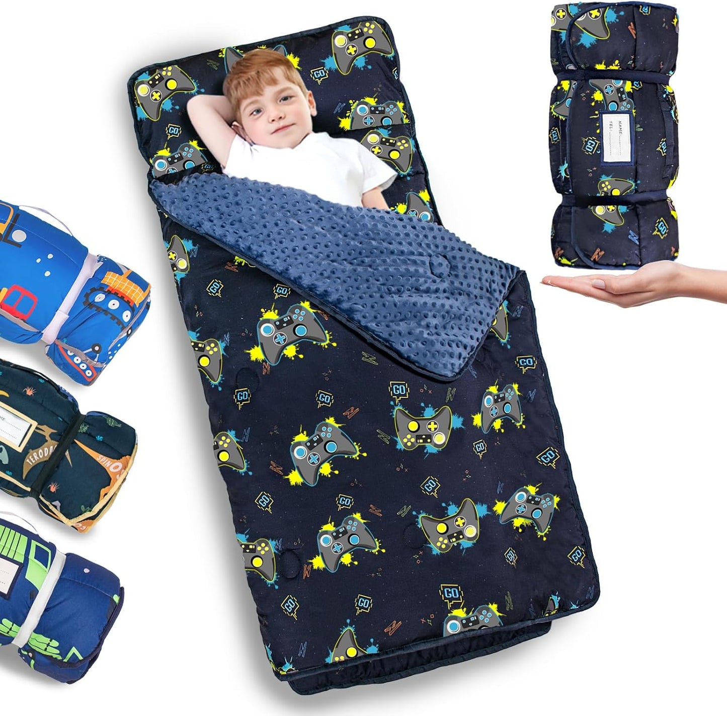 Primlect Thickened Toddler Nap Mat with Removable Pillow