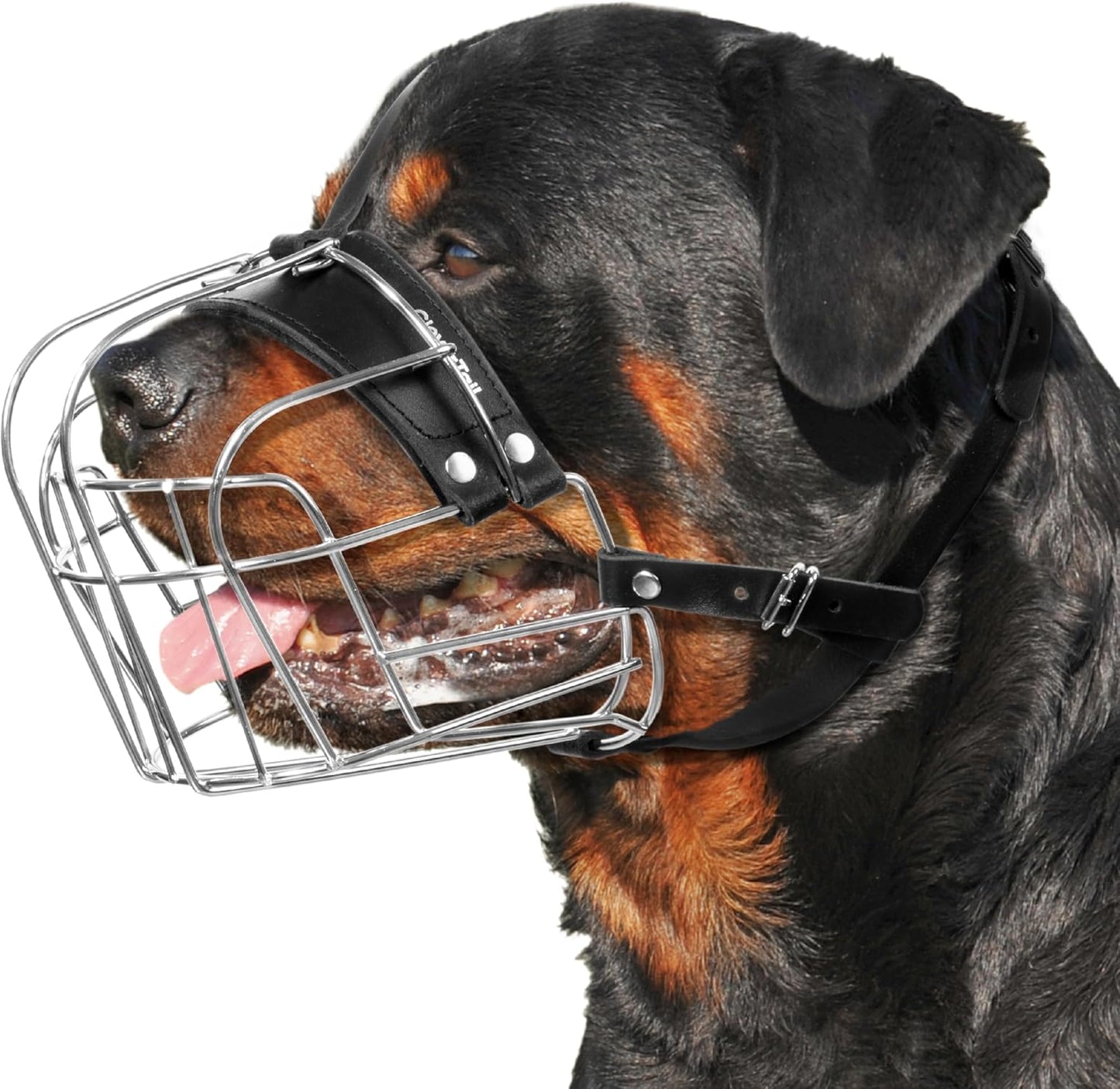 XL Metal Dog Muzzle for Large Breeds - Heavy Duty Design