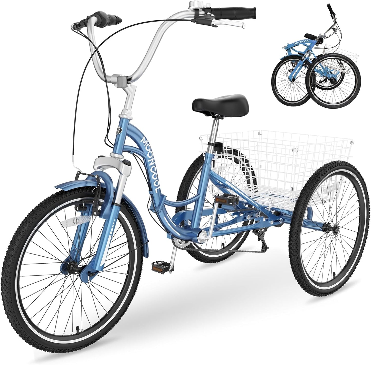 Slsy Adult Folding Tricycles for Comfortable Riding Experience