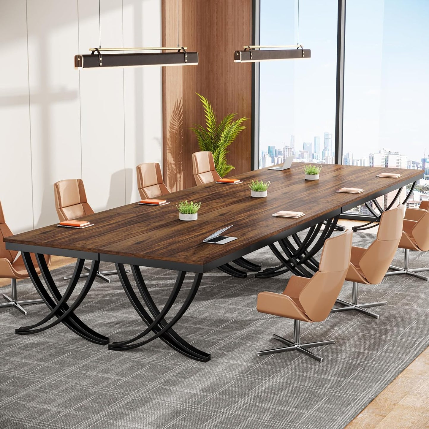 Tribesigns 6.5FT Conference Table for Business Meetings and More