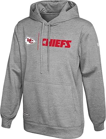 New Era NFL Men's Cool Grey Gametime Pullover Performance Hoodie