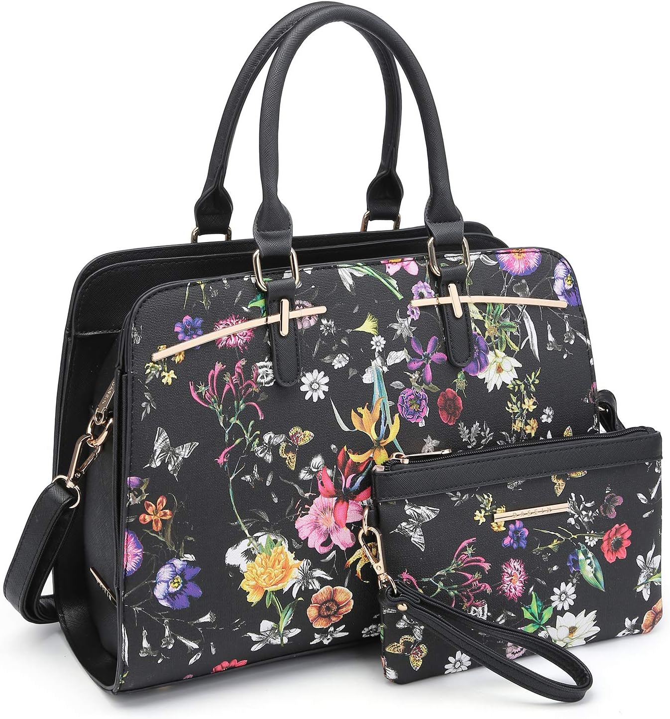 Stylish Women Handbag Wallet Tote Shoulder Hobo Bag Set