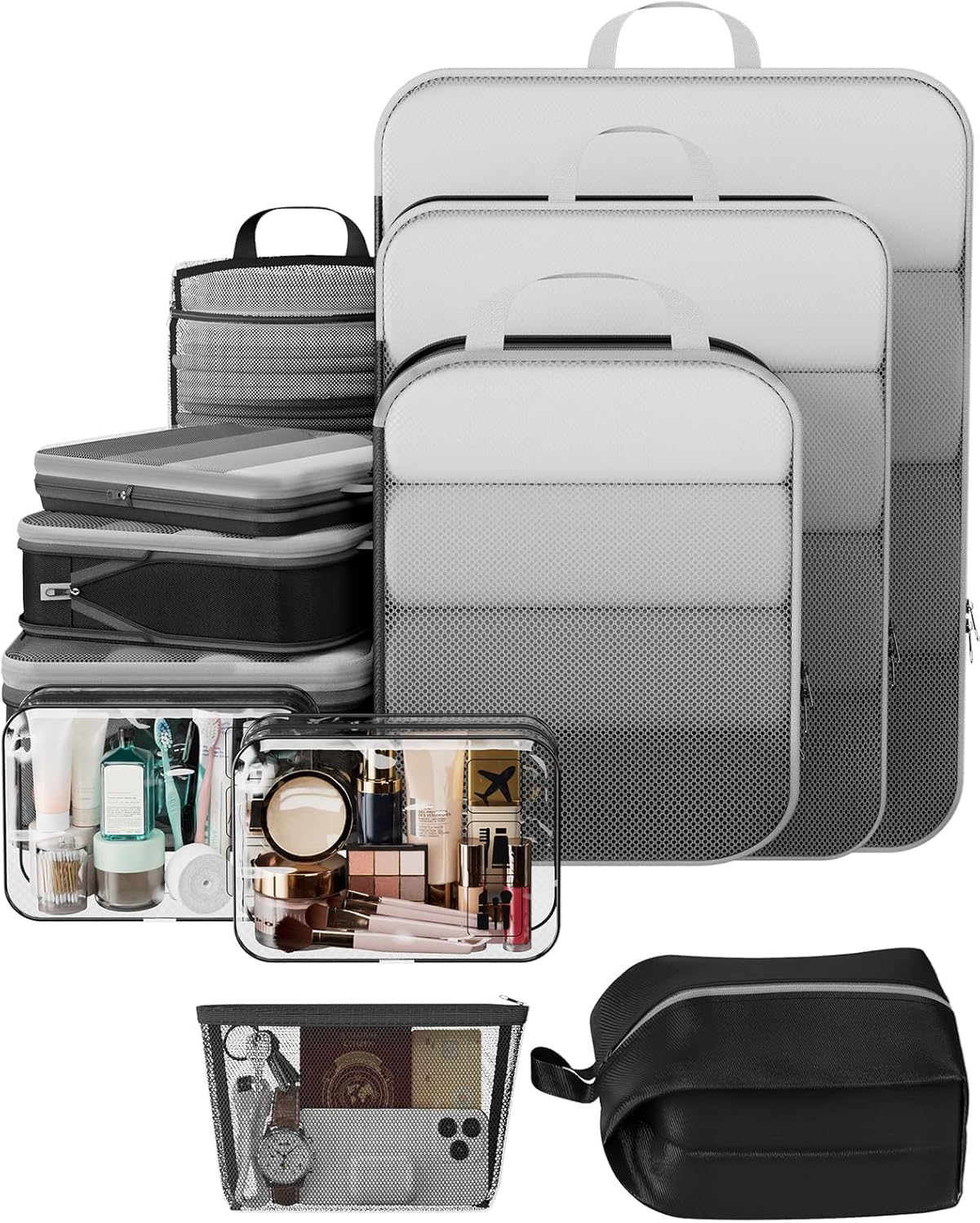 Veken 11 Set Compression Packing Cubes for Efficient Travel