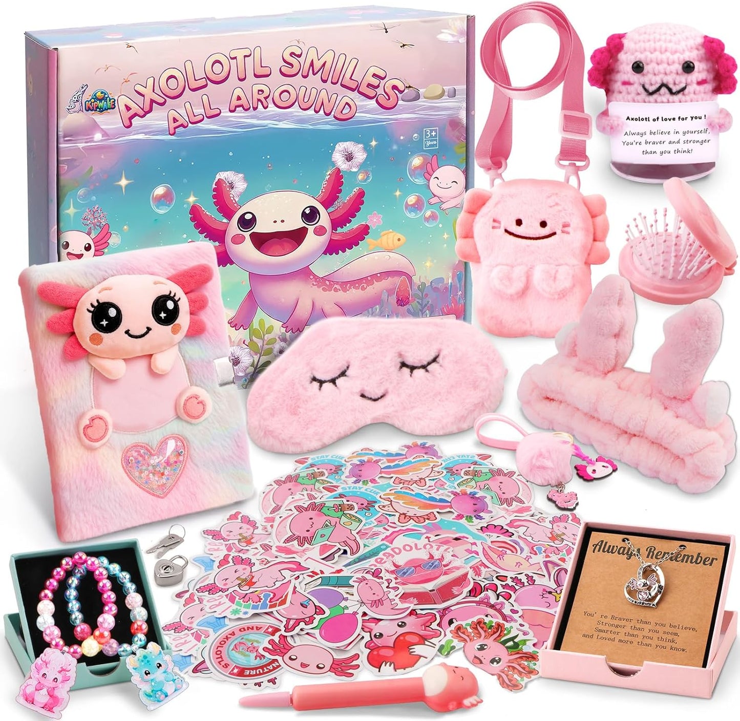 Adorable Axolotl Gift Set for Girls - Magical Themed Treasures