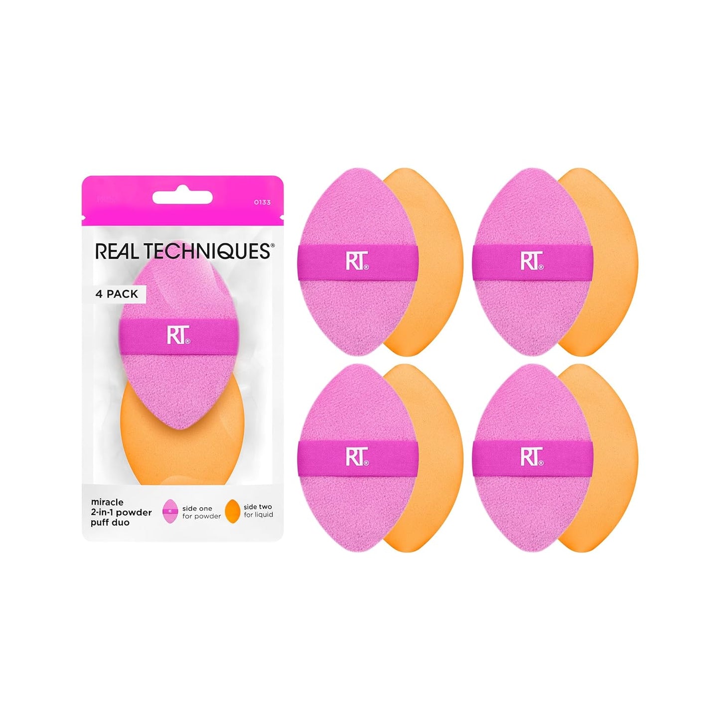 Real Techniques 2-In-1 Powder Puff Bundle