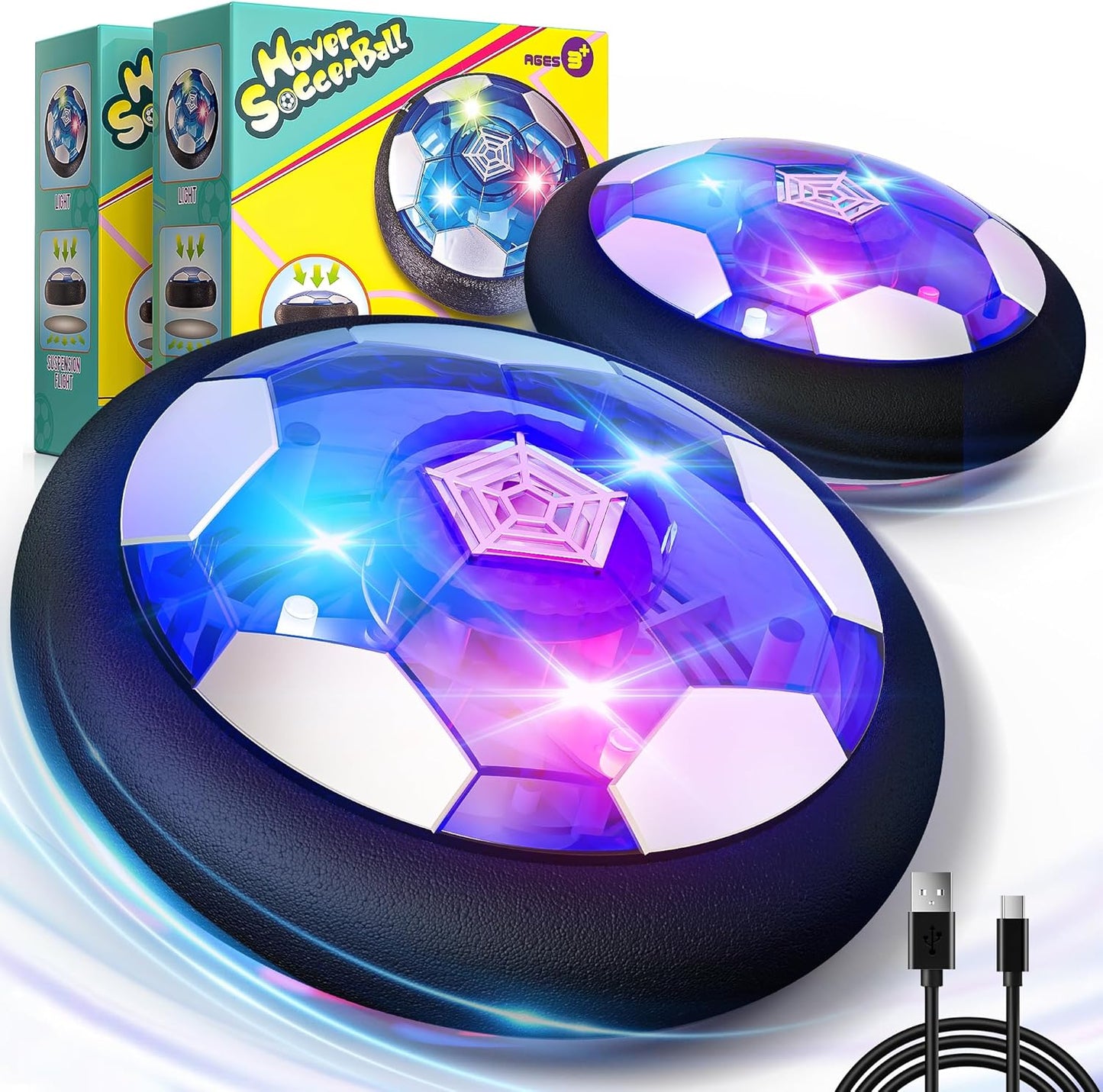 Hover Soccer Ball Set for Kids - Fun Indoor Soccer Game