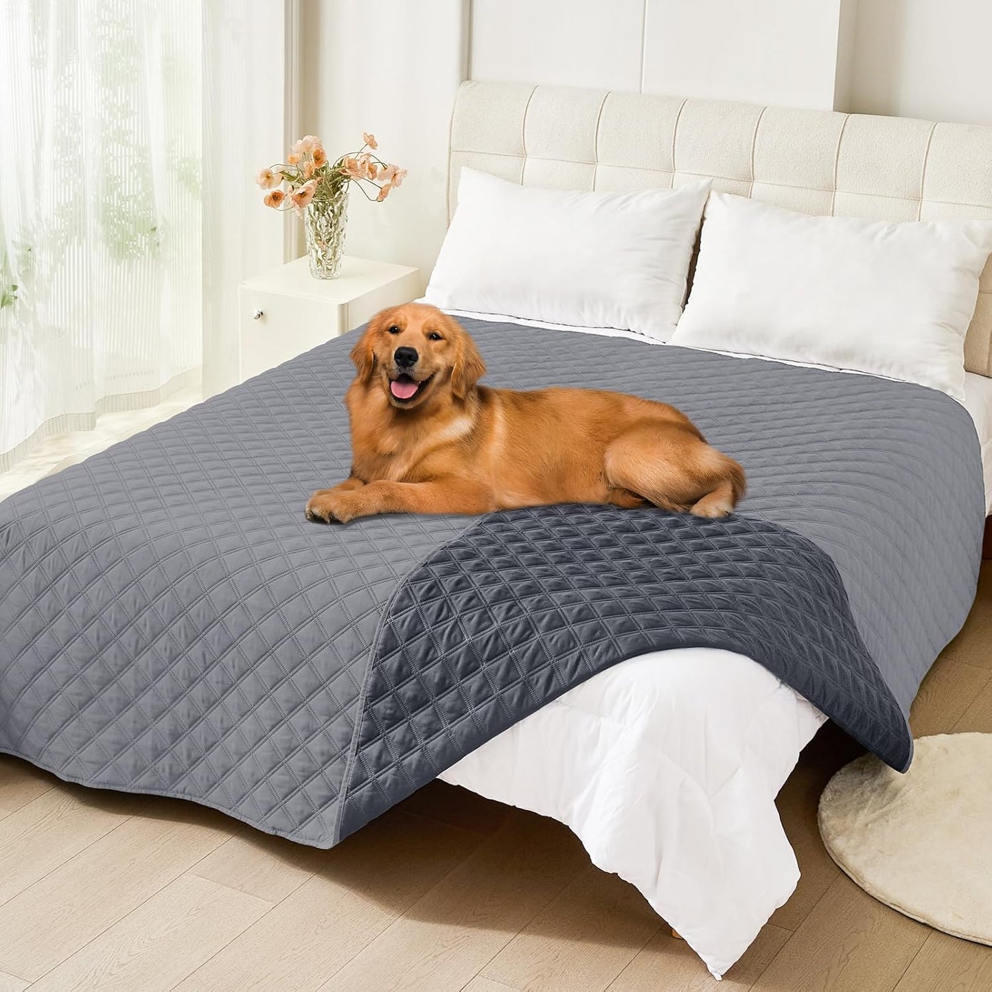 Smiry Waterproof Dog Blanket for Pets - Reversible Couch Cover