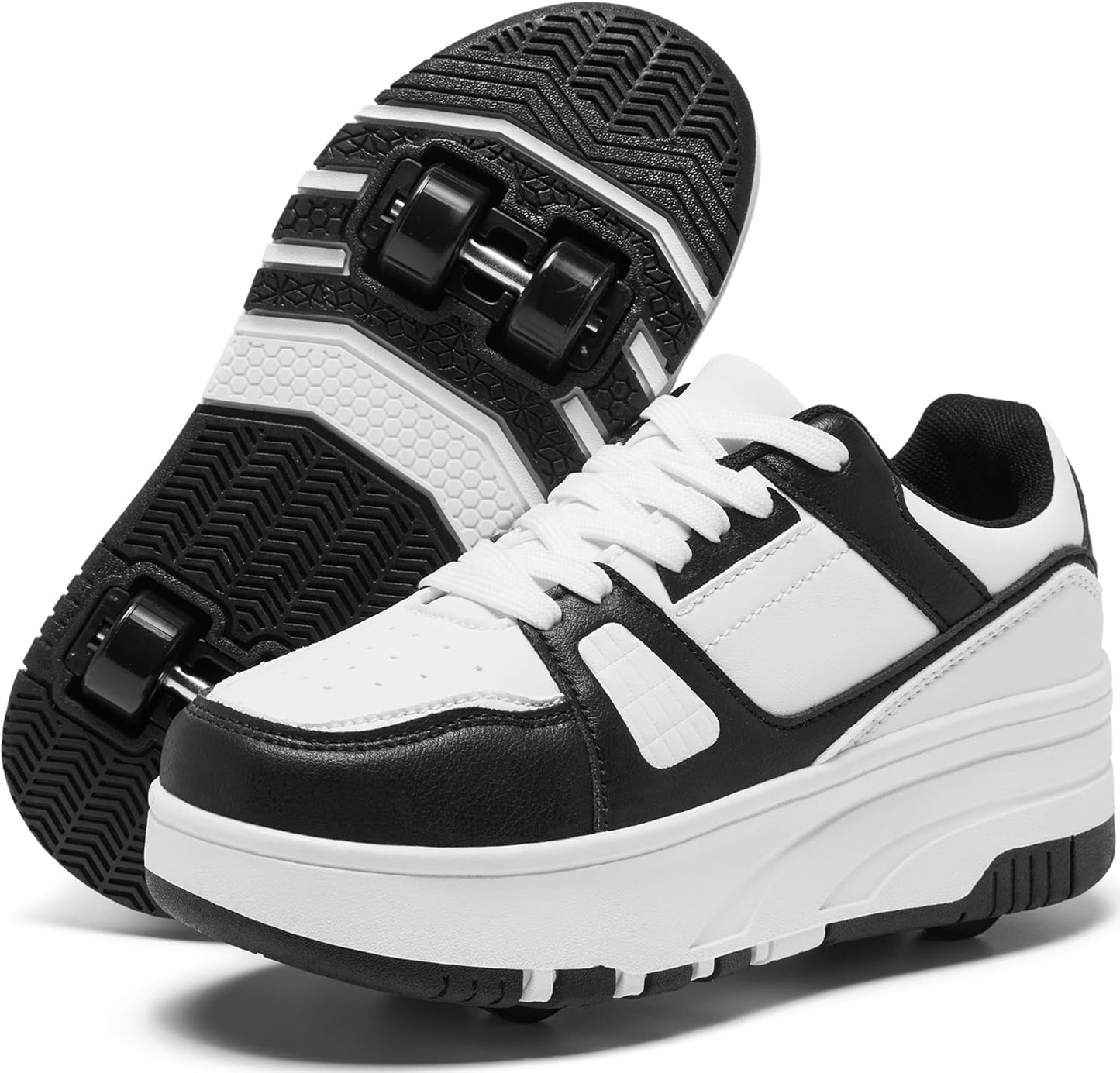 Roller Skate Shoes for Kids Girls Boys Detachable Wheeled Sneakers