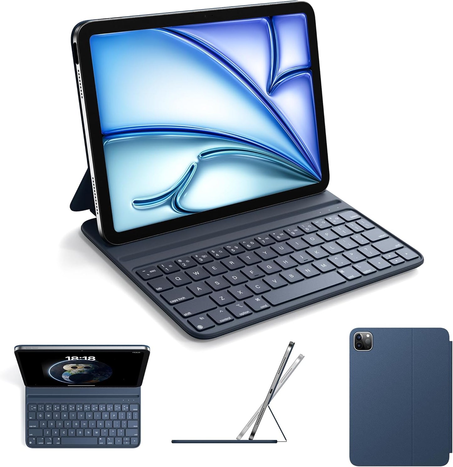 HOU Keyboard Case for iPad Air 11 inch M2/M3 & Pro 11 inch