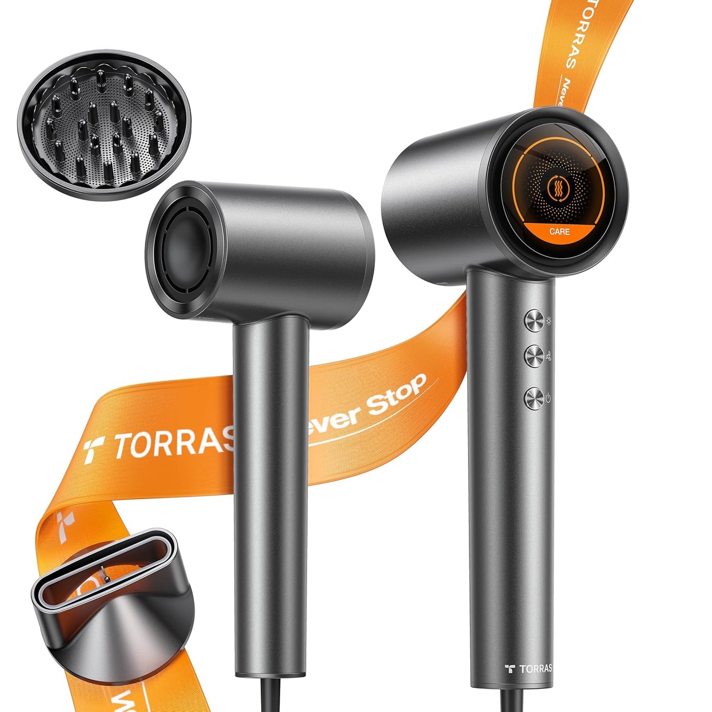 TORRAS Stream Hair Dryer: Fast Drying & Ionic Care