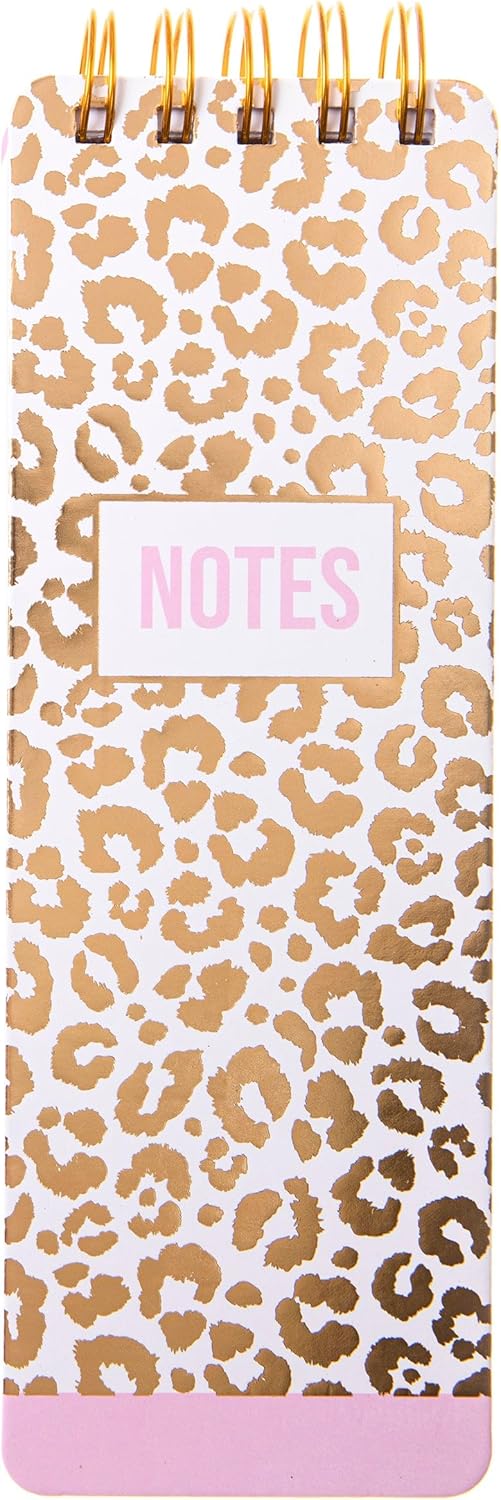 Stylish Cheetah Print Notebook - 150 Lined Sheets - Ideal for Notes & Lists