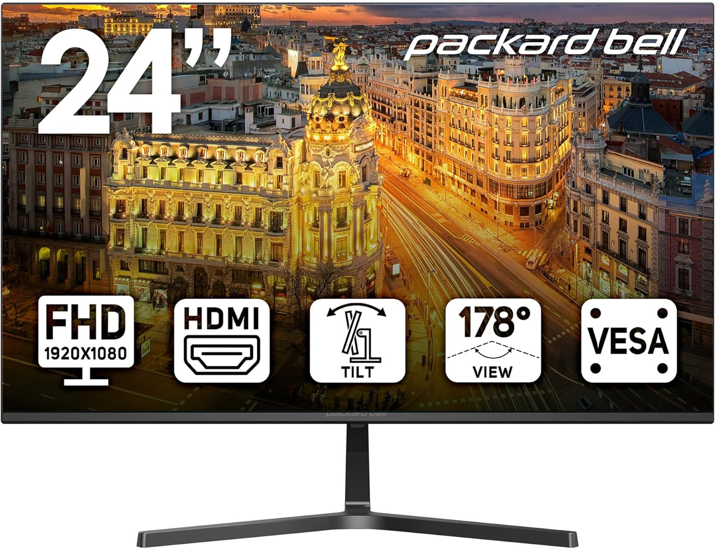 Packard Bell AirFrame 24 FHD Monitor - Ultrawide Clarity
