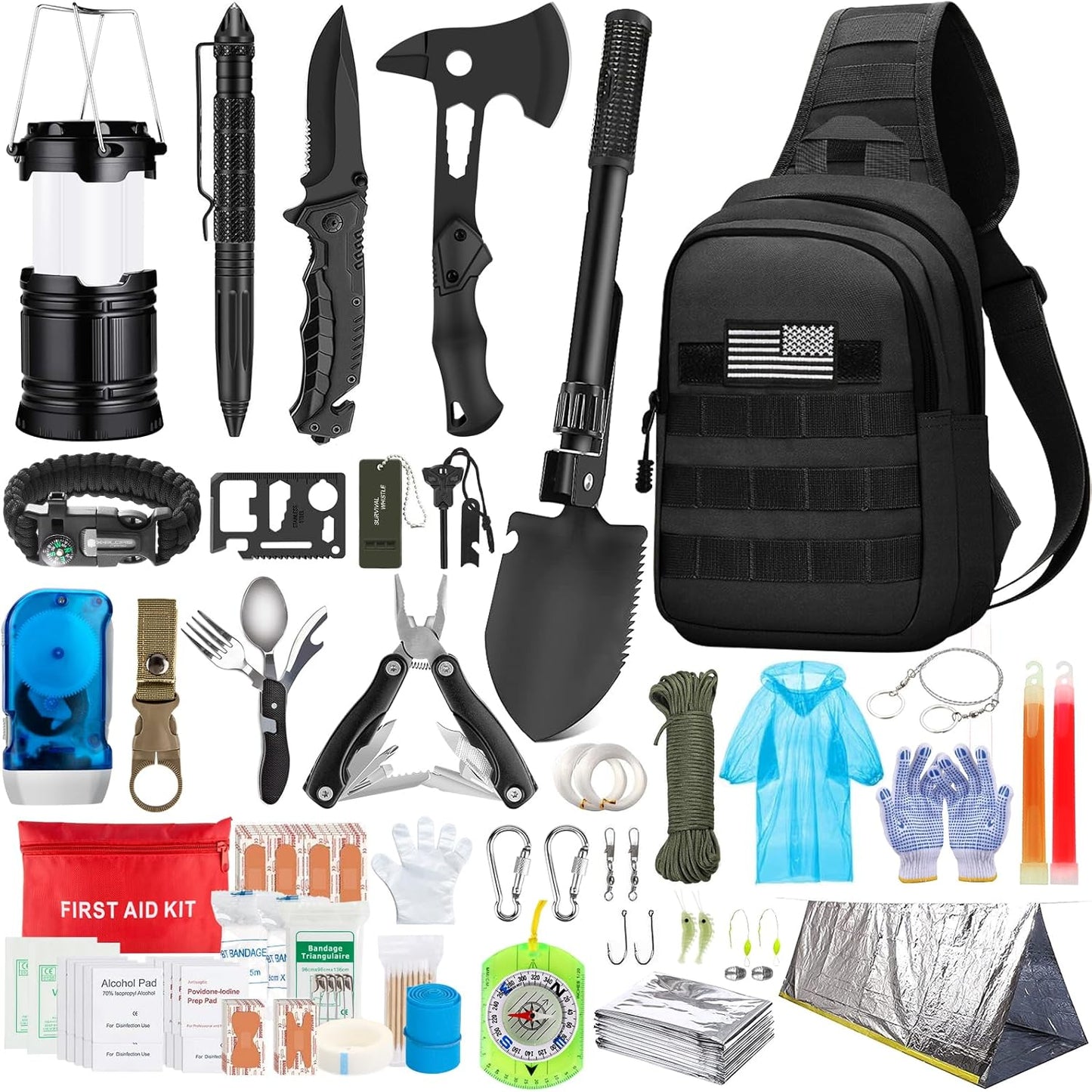 Taiker 151 Pcs Emergency Survival Kit - Ready for Any Adventure!