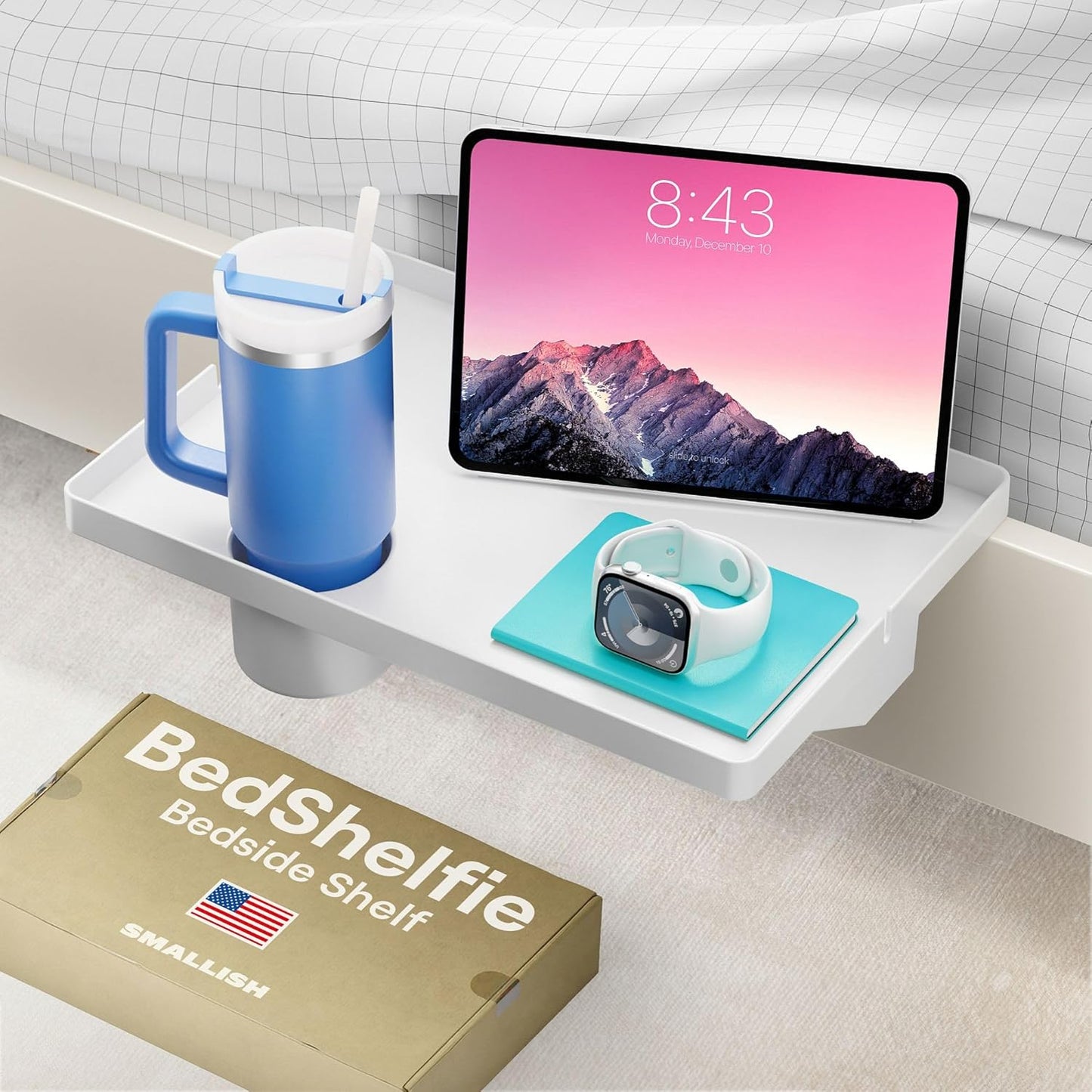 BedShelfie Bedside Shelf for Bunk Bed - Essential Dorm Room Organizer