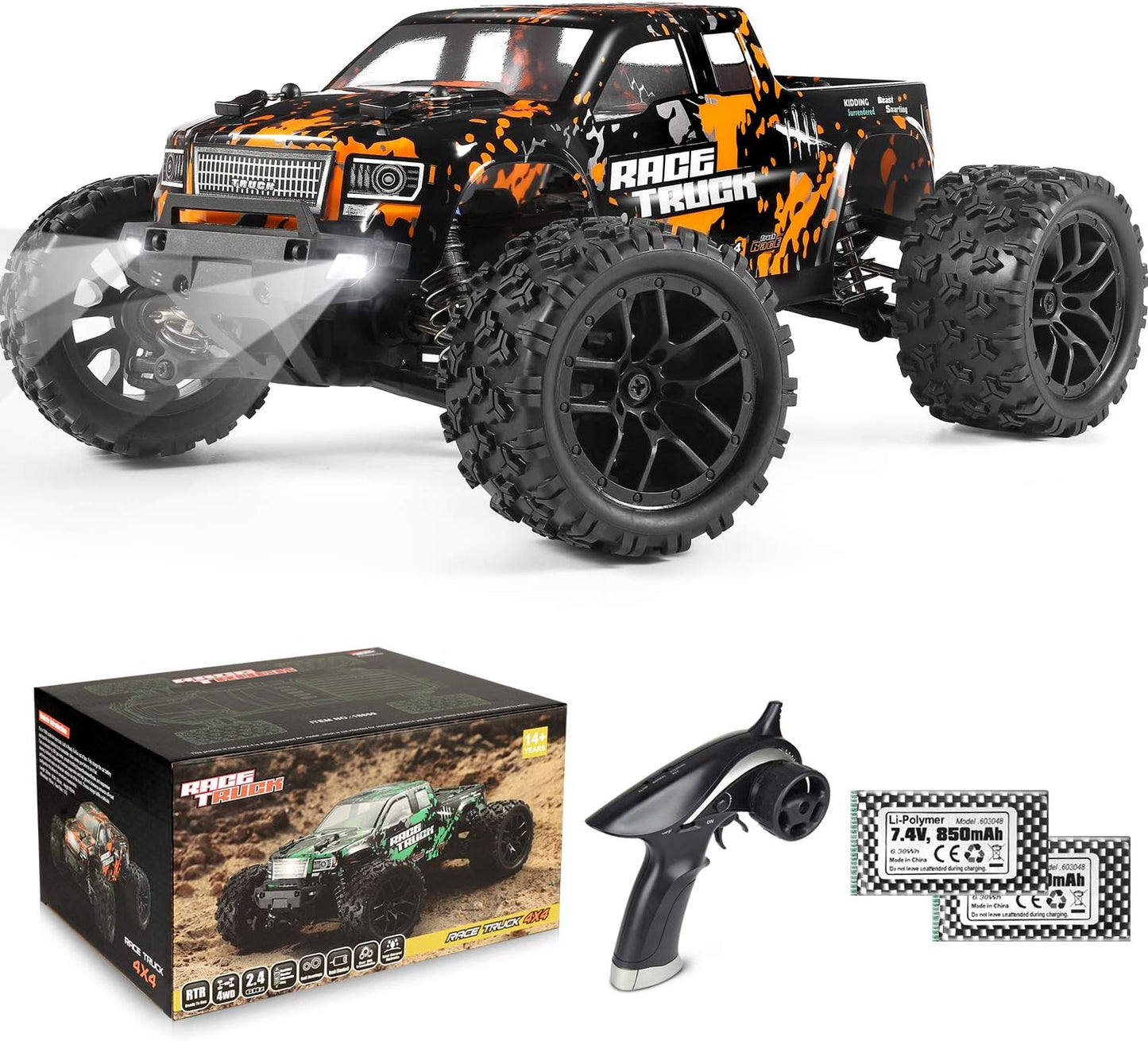 High-Speed Waterproof RC Monster Truck - Xmas Gift!
