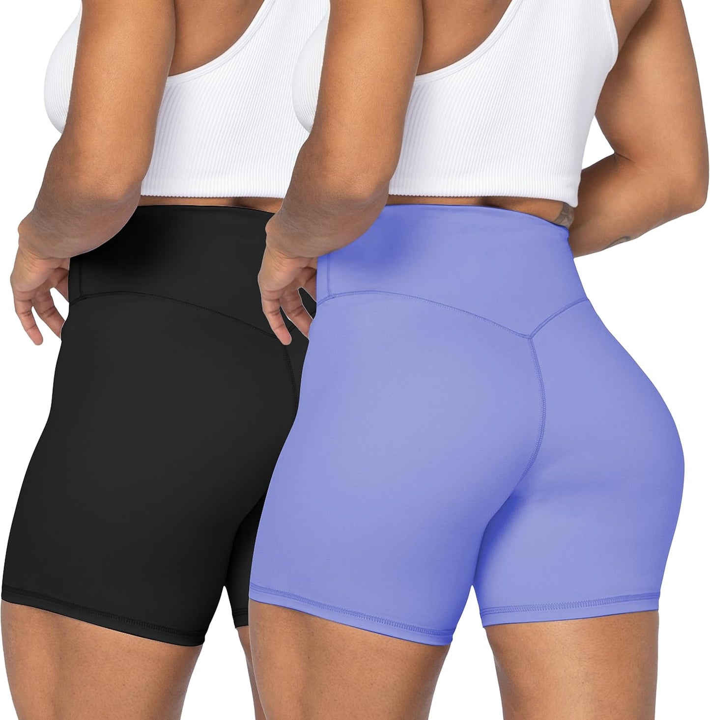 Sunzel No Front Seam Biker Shorts for Women with Pockets