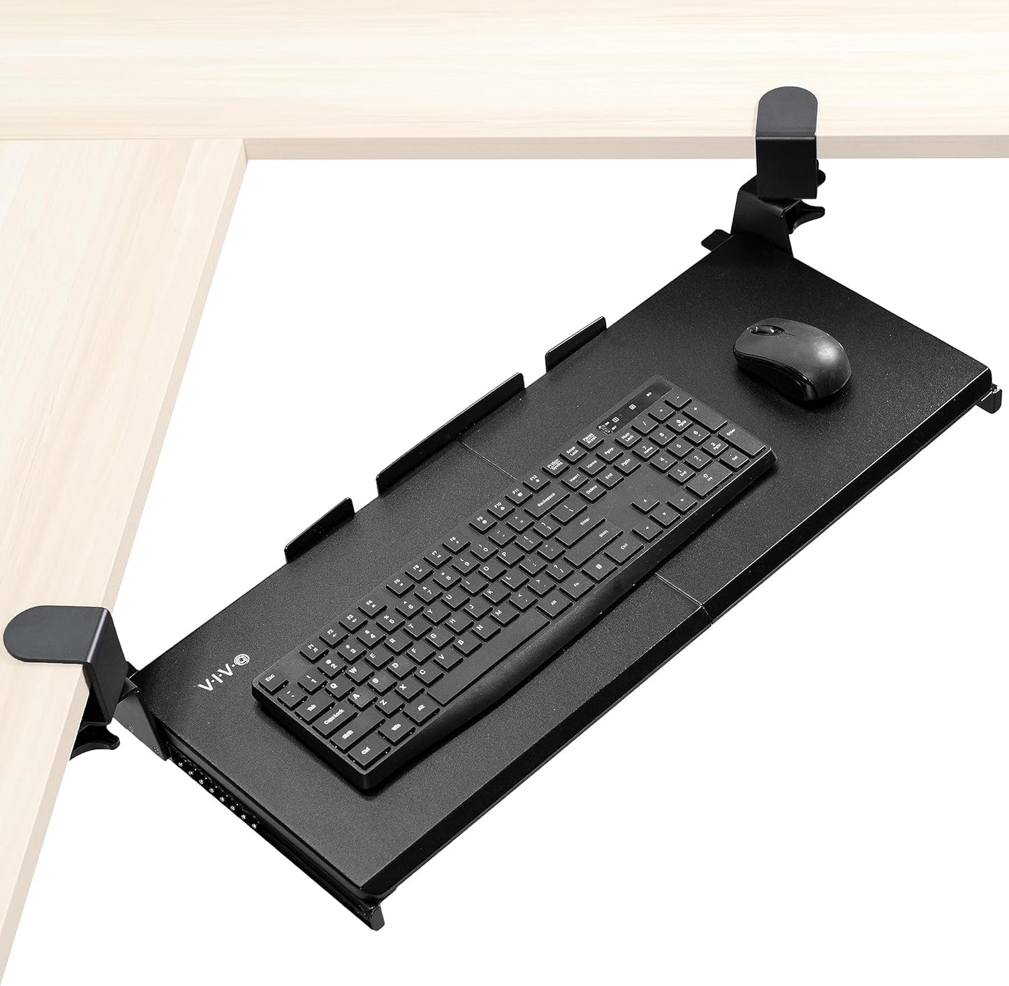 Maximize Desk Space with VIVO Swivel Keyboard Tray