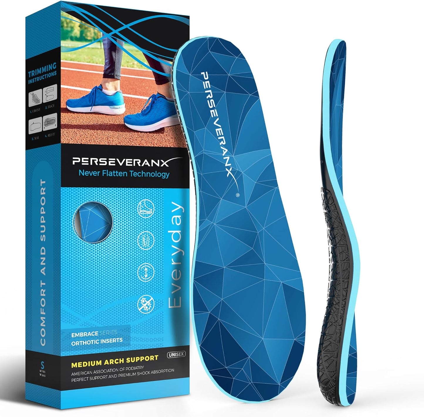 NASA Grade Plantar Fasciitis Insoles for Men & Women Relief