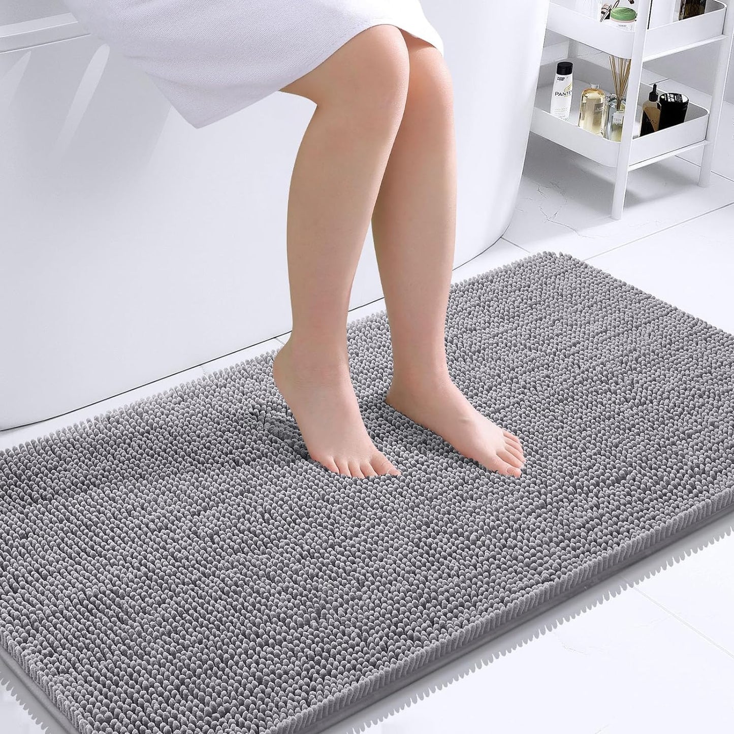 OLANLY Extra Soft Chenille Bath Rugs for Ultimate Comfort