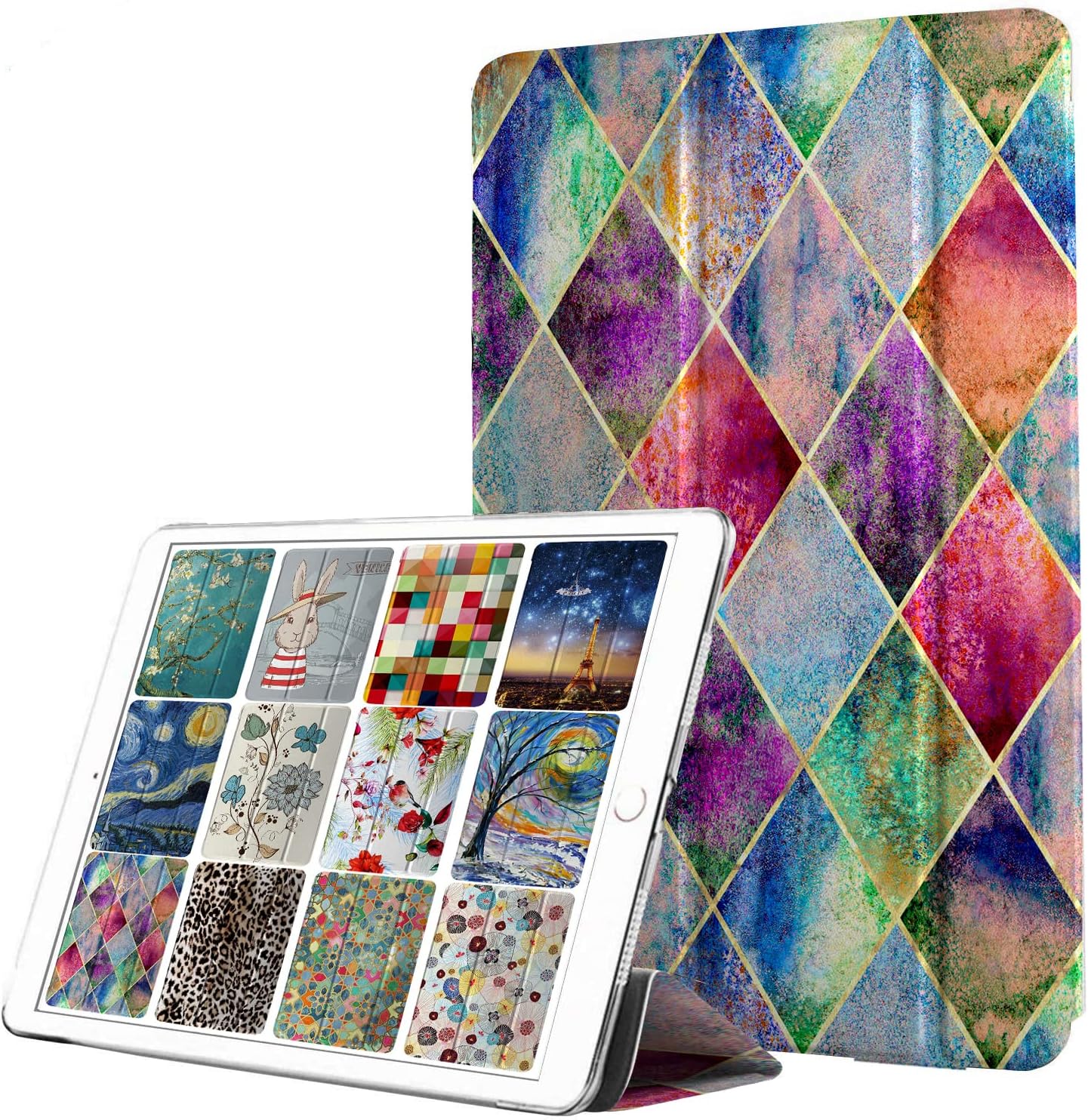 DuraSafe iPad Mini 3 2 1 Trifold Hard Case with Transparent Back