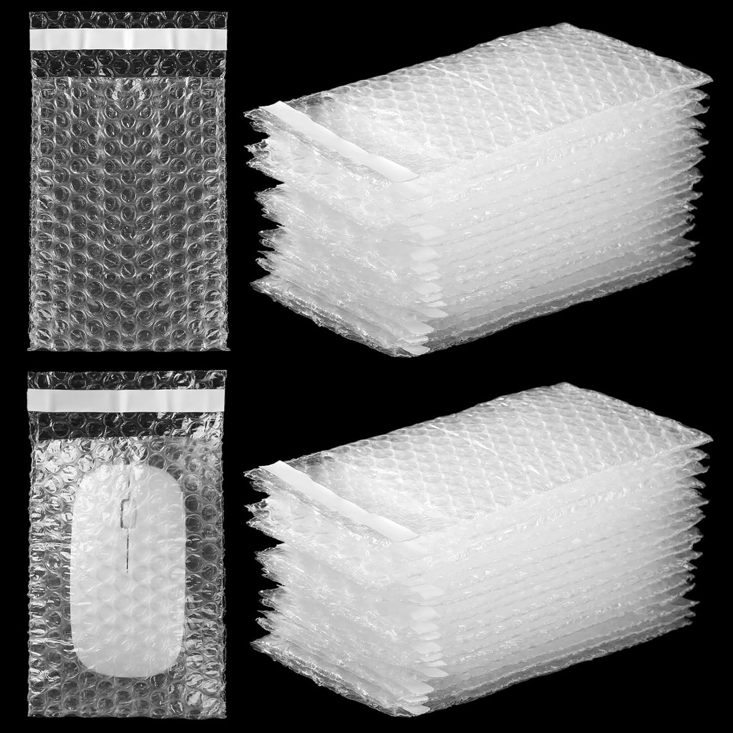 Clear Self Sealing Bubble Cushion Bags for Safe Shipping Needs