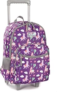 Tilami Rolling Backpack 18 inch for Boys and Girls Travel Use