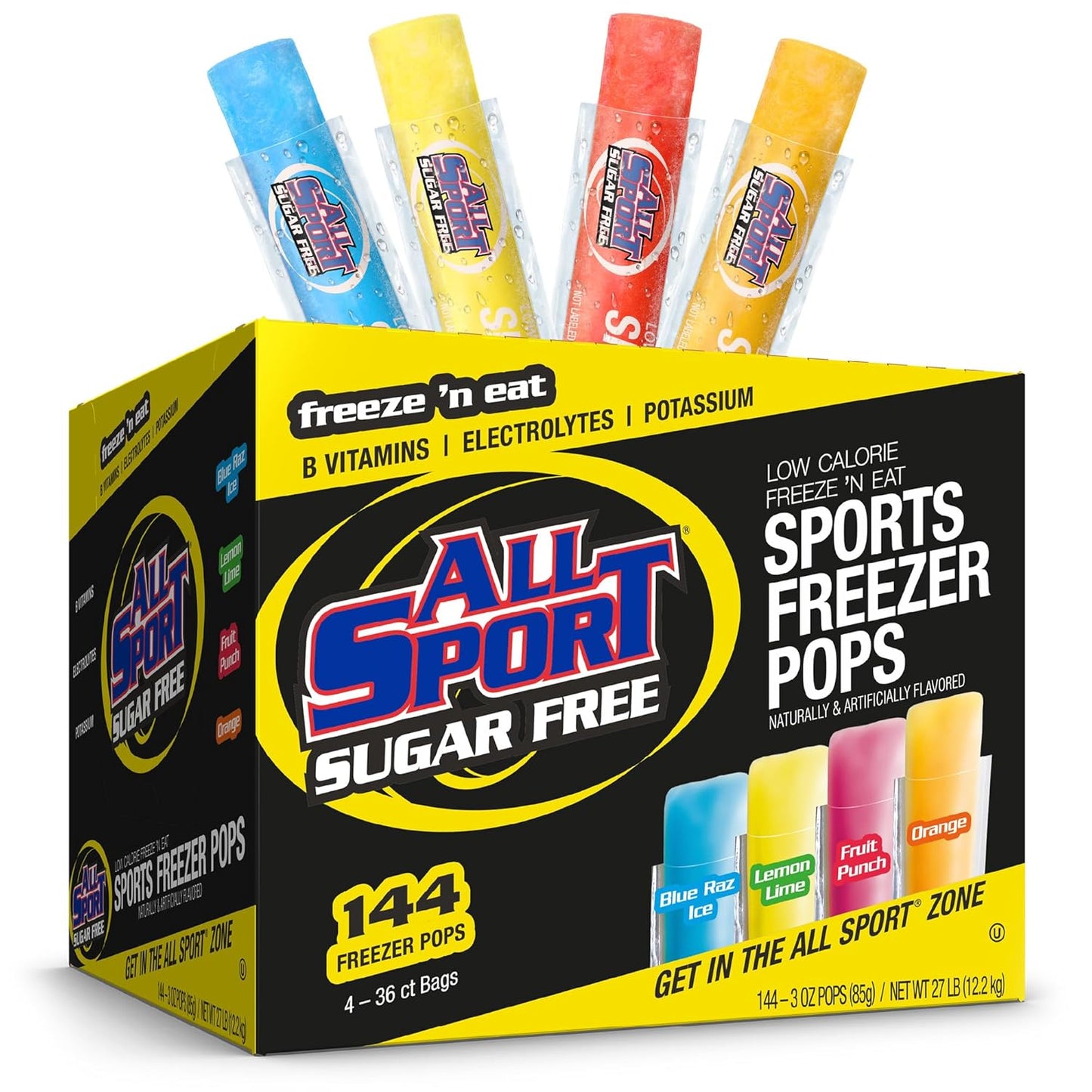 All Sport Sugar-Free Freezer Pops with Electrolytes and Vitamins