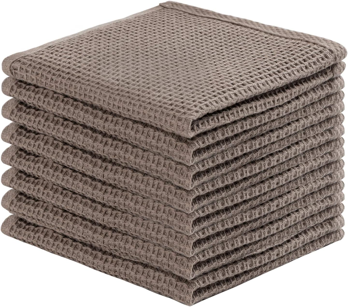Quick Dry Waffle Kitchen Dish Cloths, 8-Pack 12x12 in.