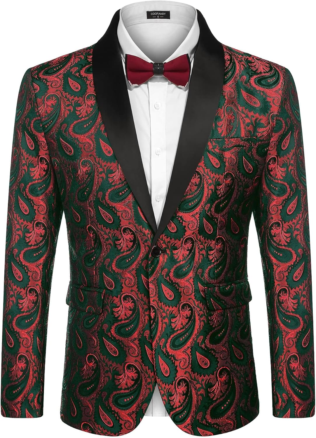 Stylish Floral Tuxedo Jacket for Men - Perfect for Events