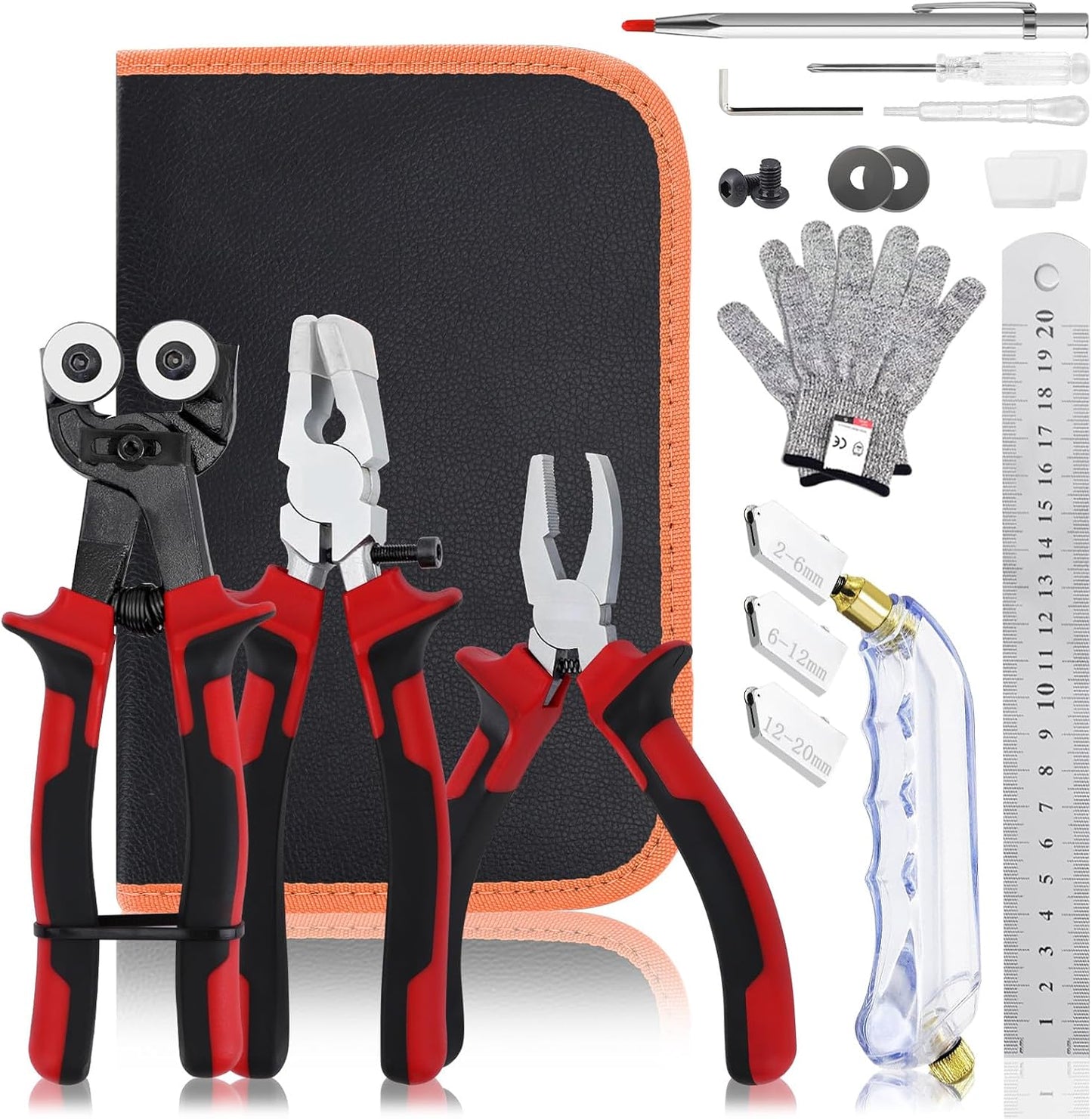 YOTINO Glass Cutters Tools Set for Stained Glass and Tiles