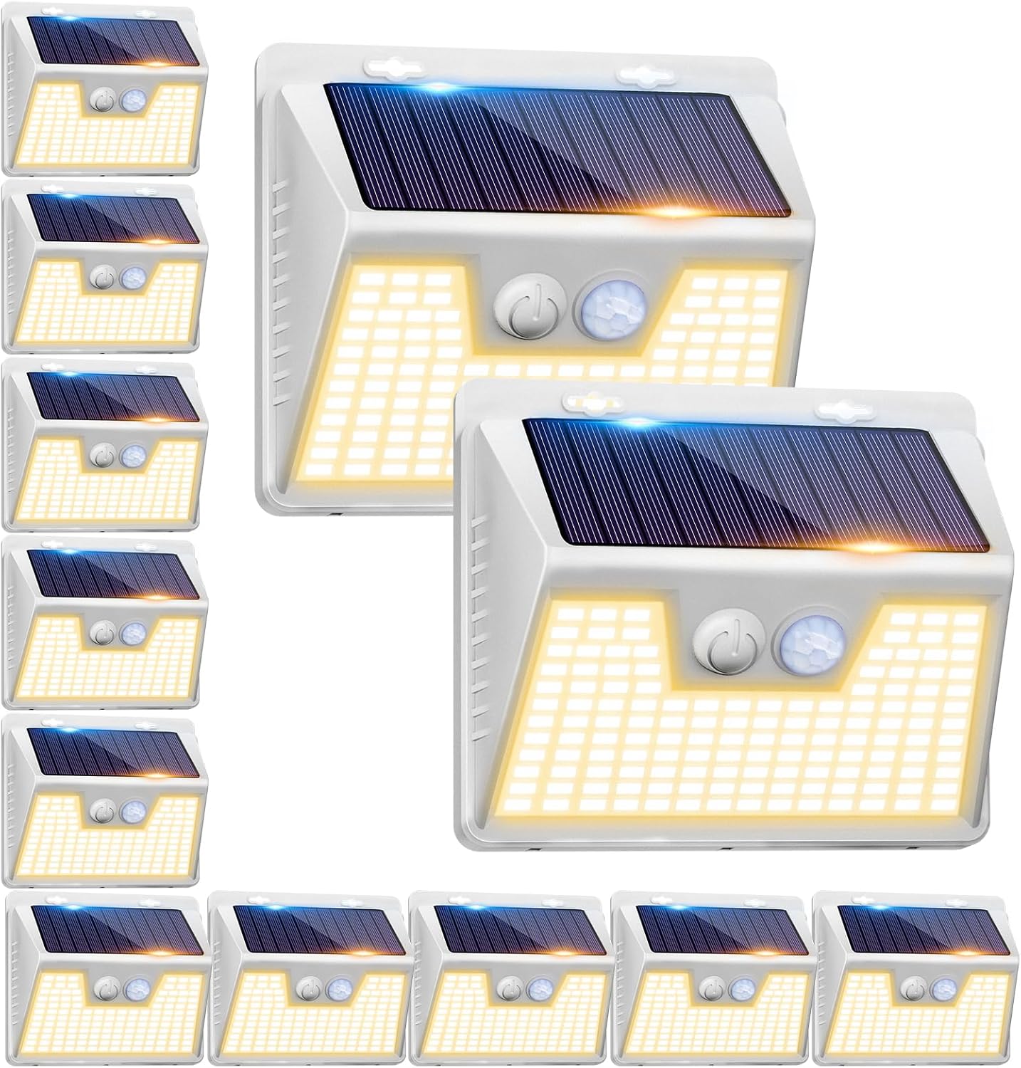 Peasur Solar Lights Outdoor Motion Sensor for Security and Safety