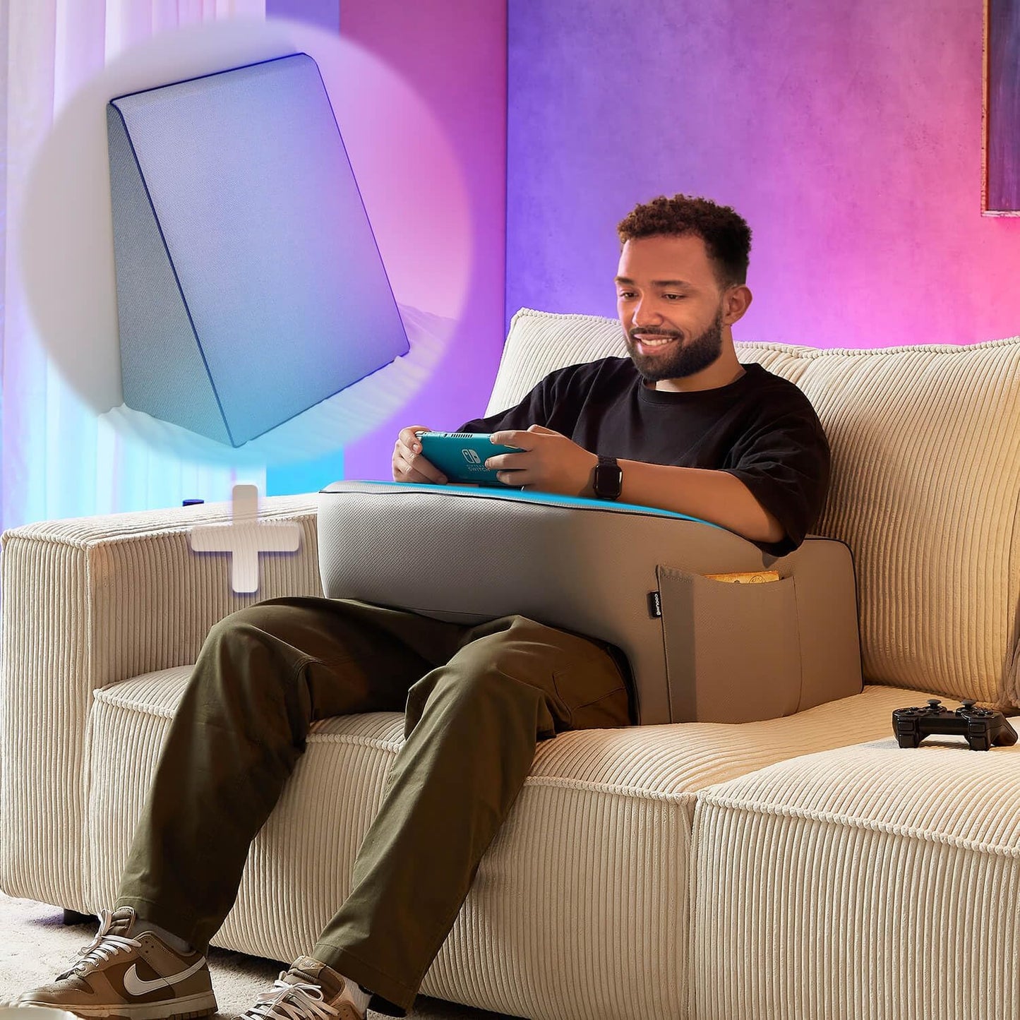 Multifunctional Gaming Pillow - Back Support & Leg Elevation