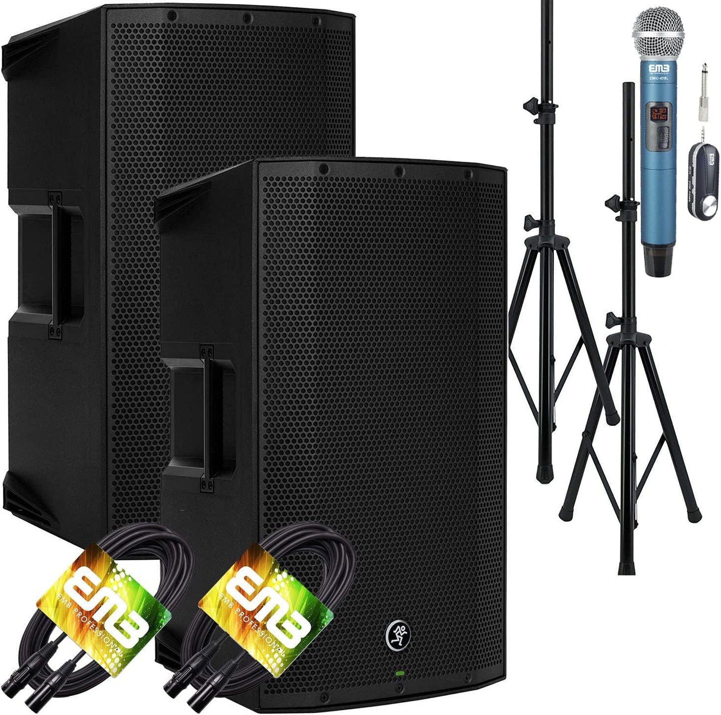 Mackie Thump12A Powered Loudspeaker Pair with Stands and Cables