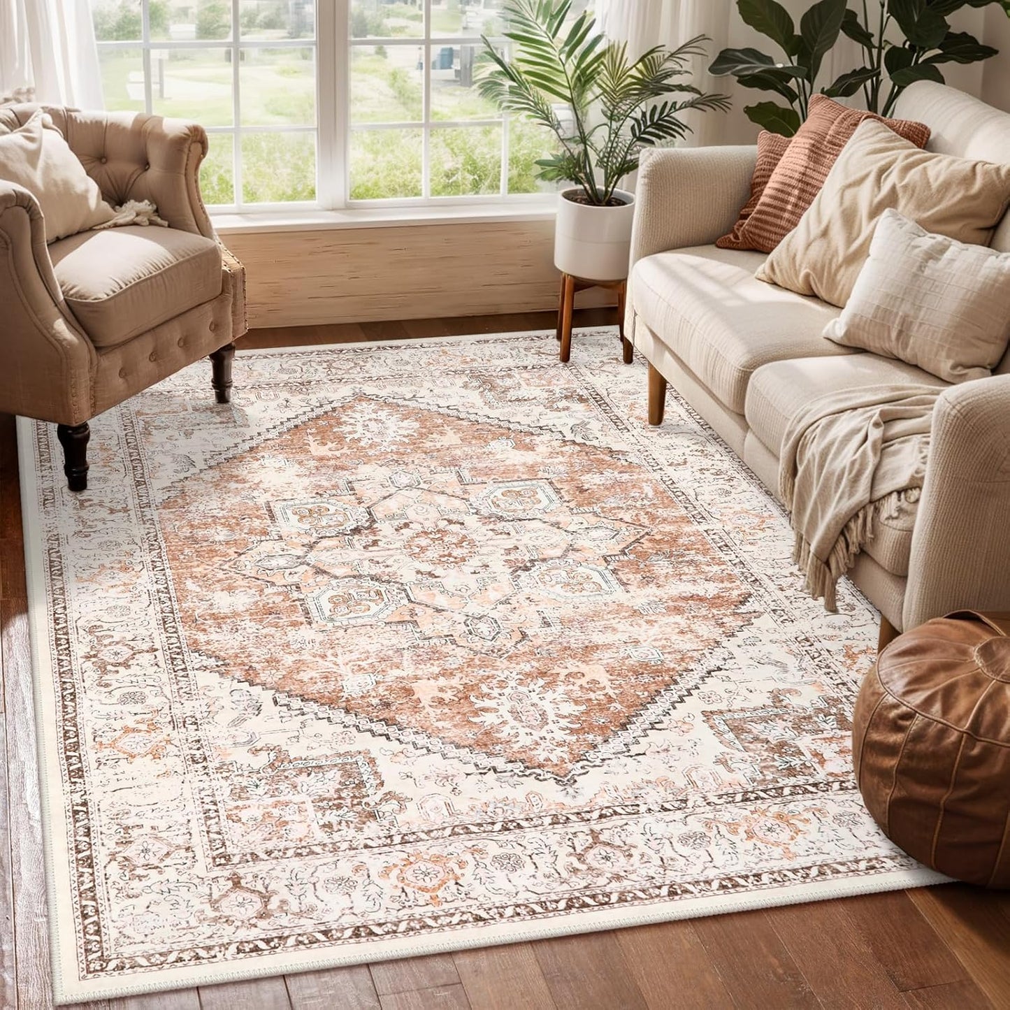 LIVEBOX 5x7 Area Rugs for Living Room, Soft Non-Slip Design