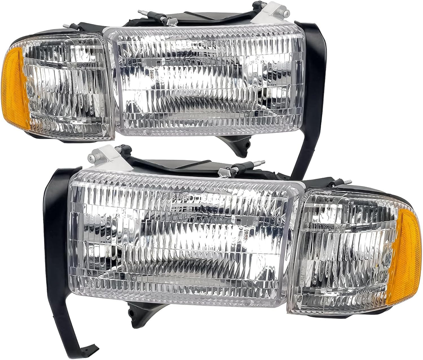 Headlights Assembly for 1994-2001 Dodge Ram 1500 & 2500 Models