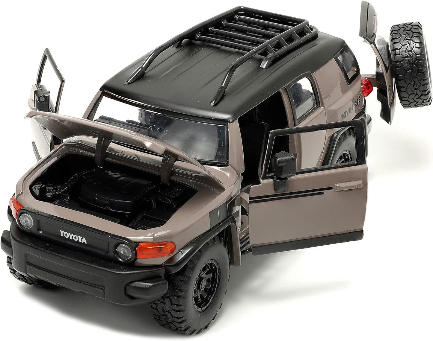 1:24 Toyota FJ Cruiser Die-cast Car: Realistic Brown Toy