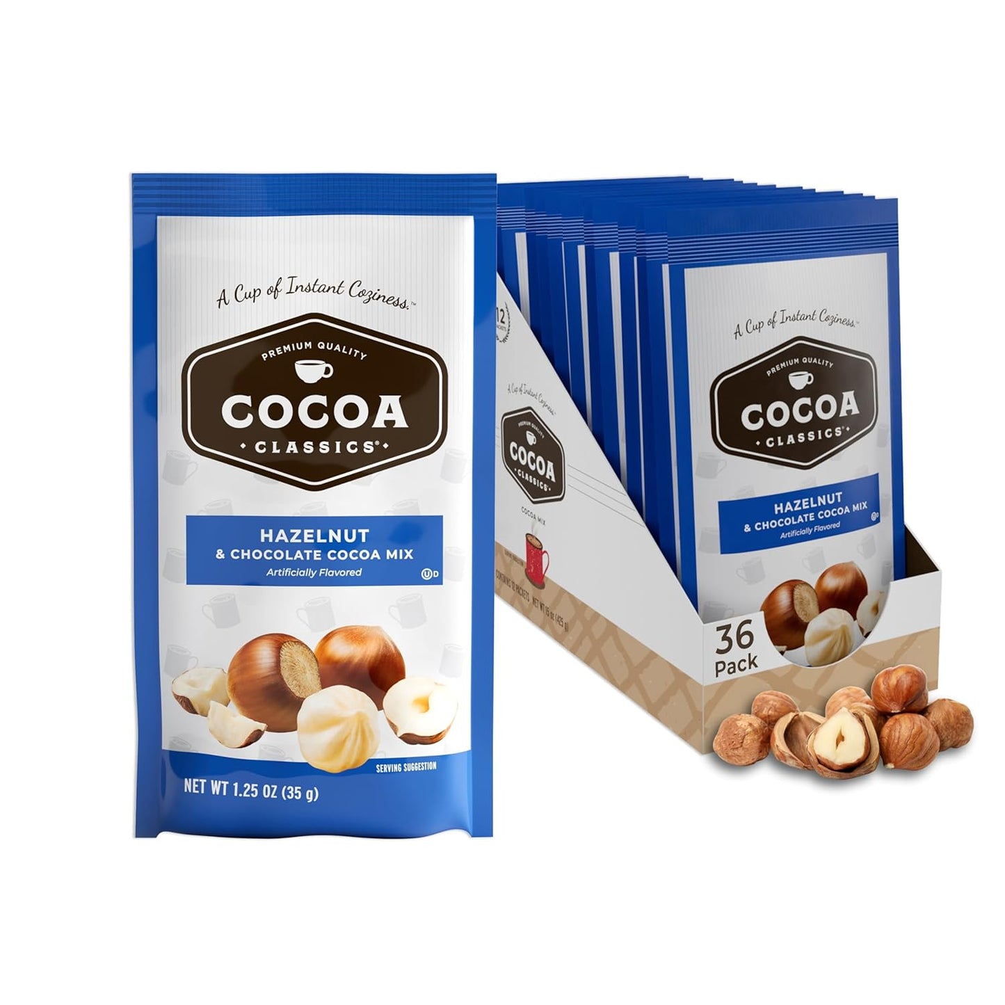 Cocoa Classics Hazelnut Cocoa Mix for Delicious Hot Chocolate
