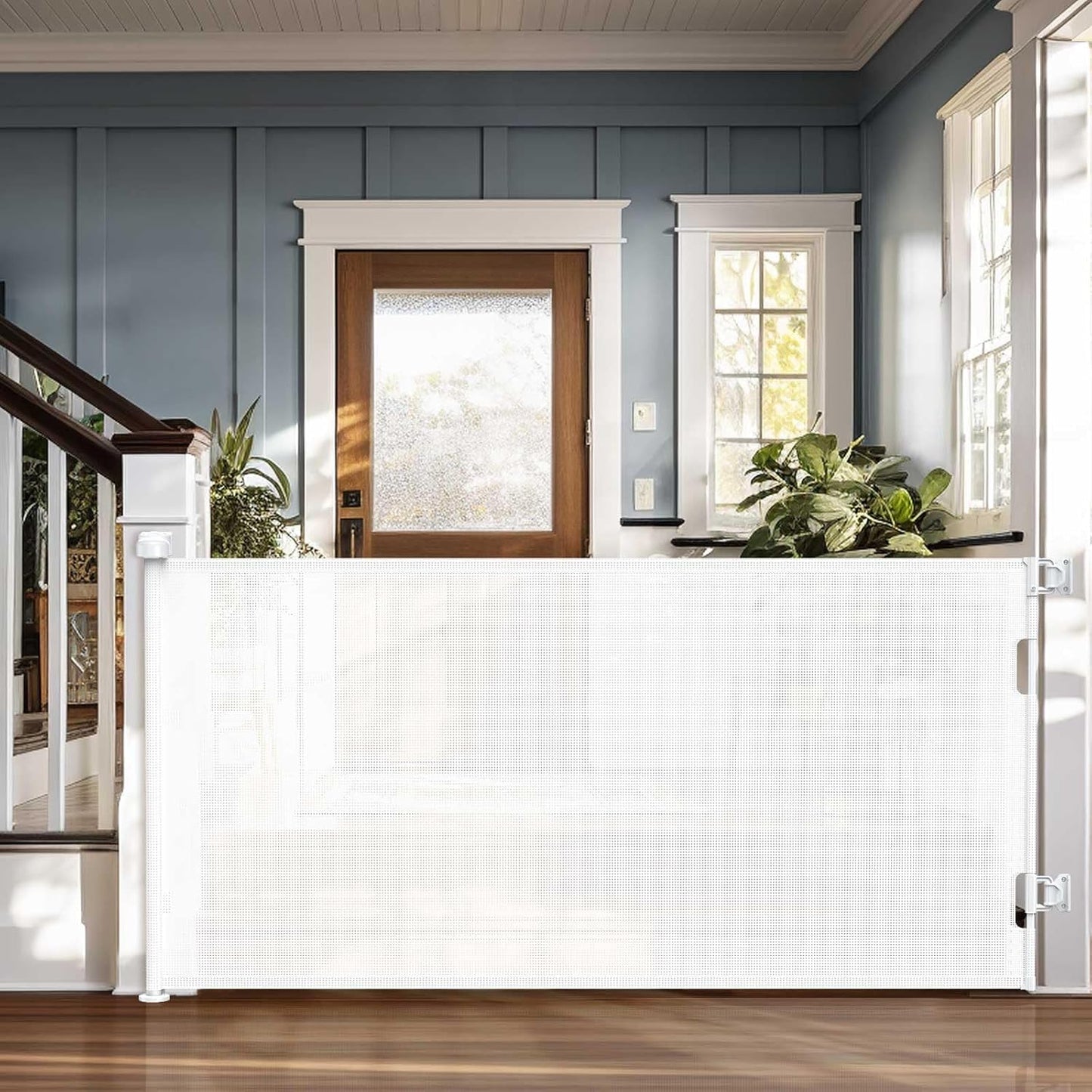 Cumbor Retractable Baby Gate: Wide, Tall & Durable