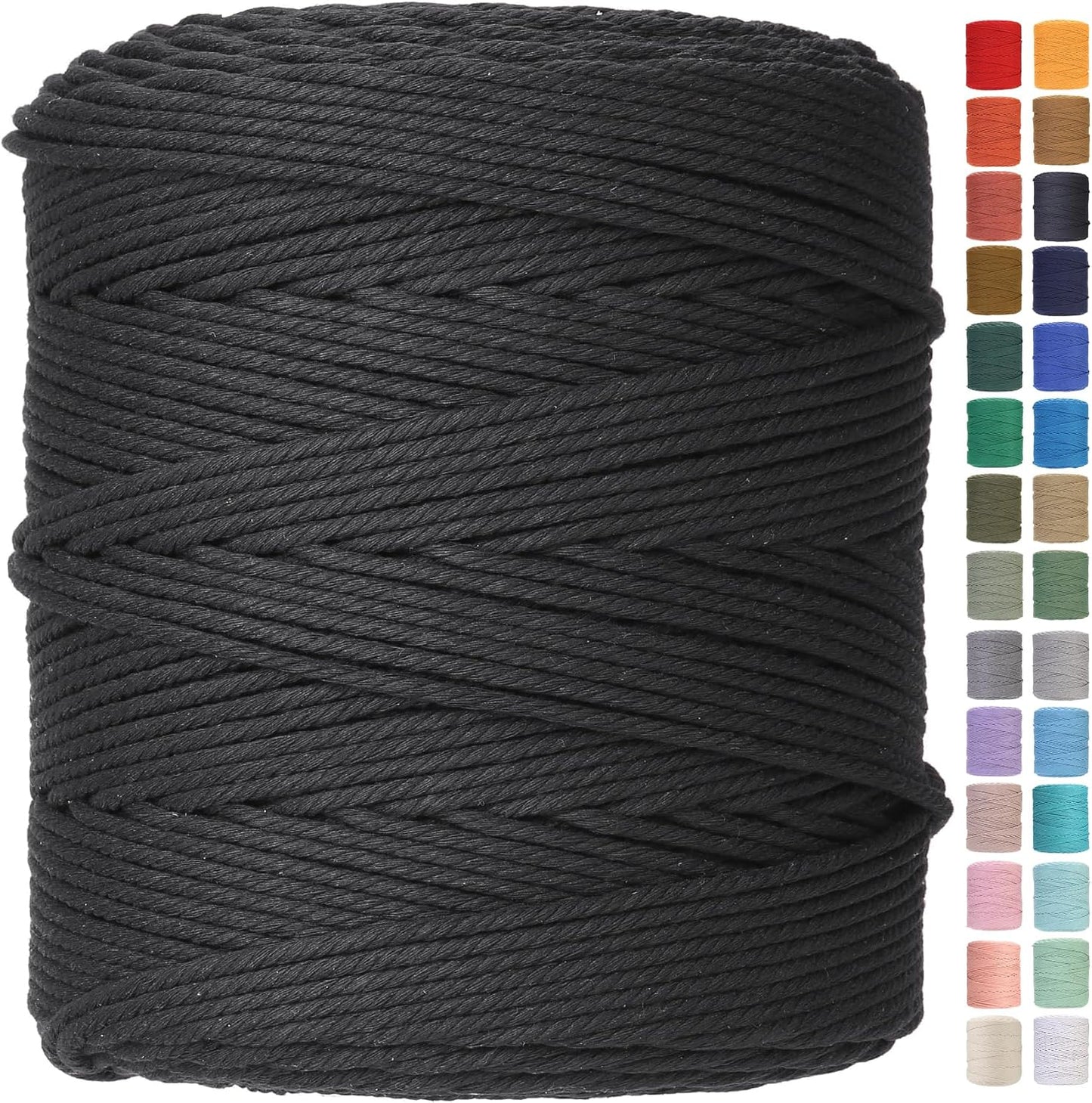 Natural Macrame Cord 4mm x 547yards for Crafting Projects